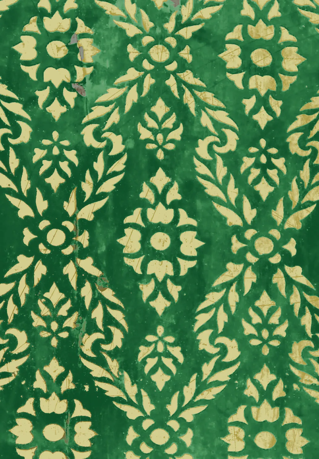 Alfombra Wilton - Circe (verde/oro)