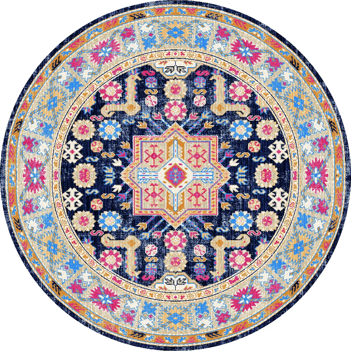 Alfombras redondeadas - Kayaköy (multi)