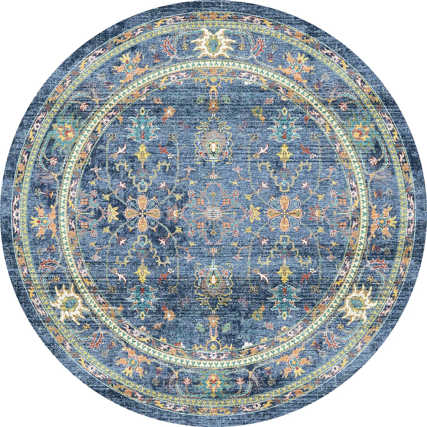 Alfombras redondeadas - Livley (azul oscuro)