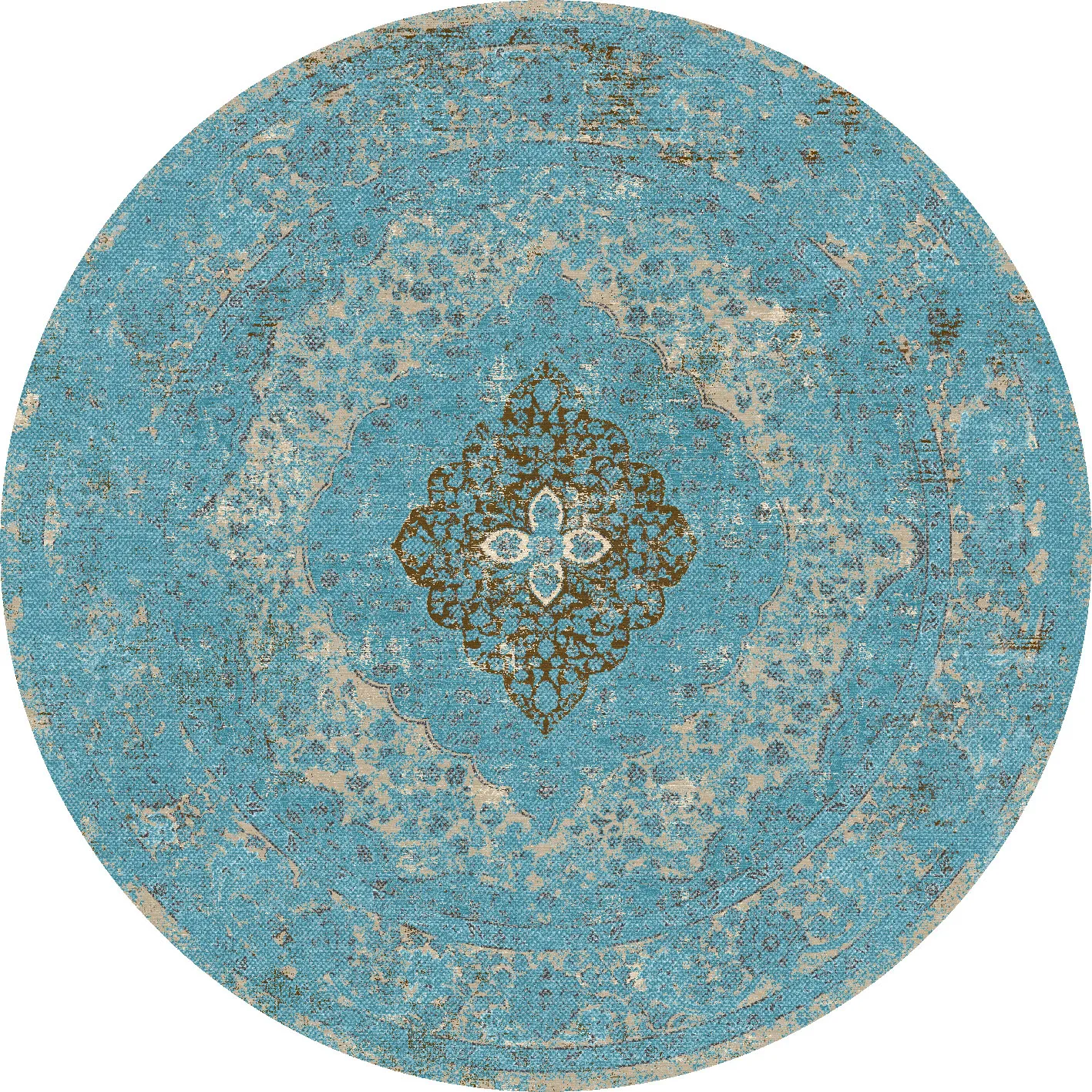 Alfombras redondeadas - Lainey (azul)