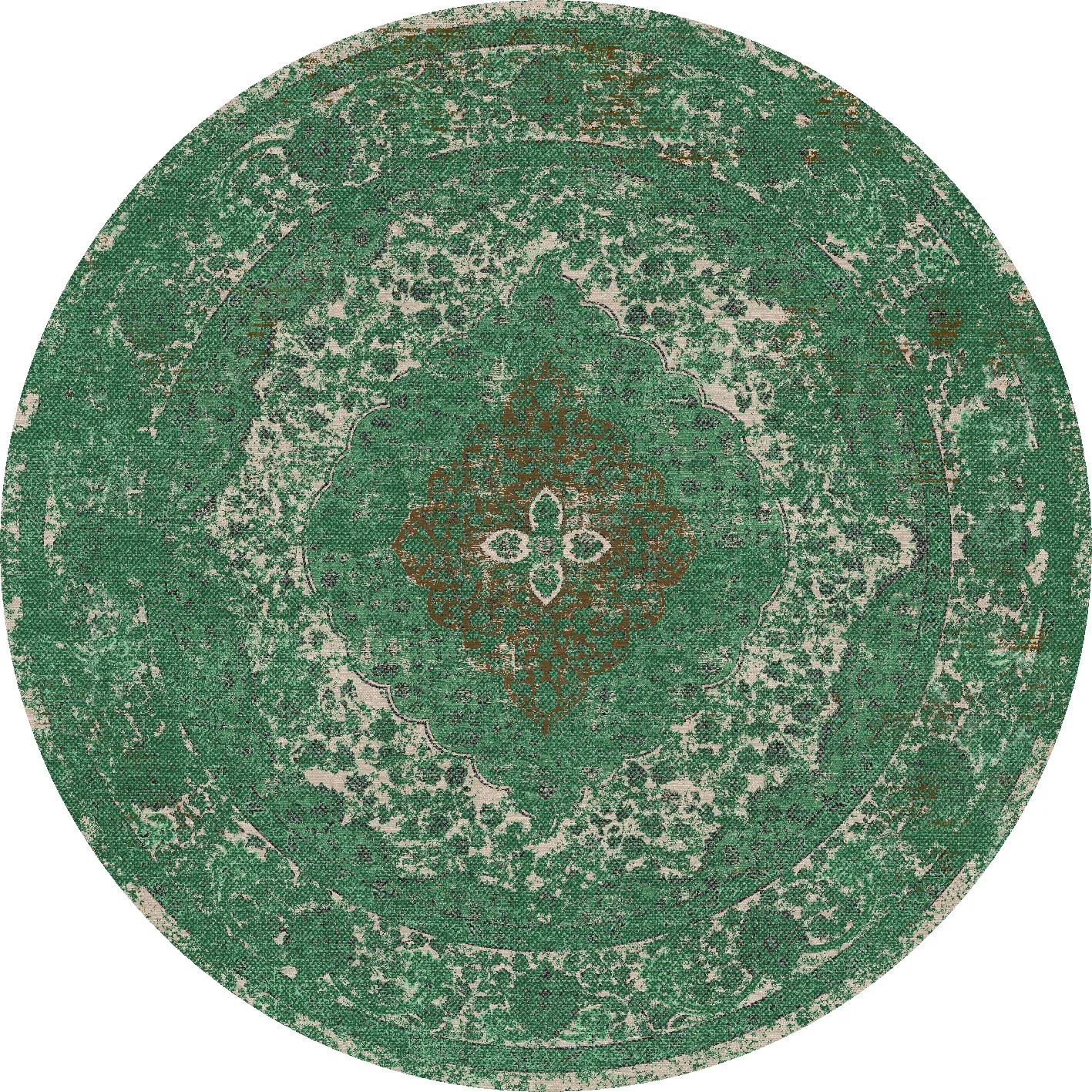 Alfombras redondeadas - Lainey (verde)