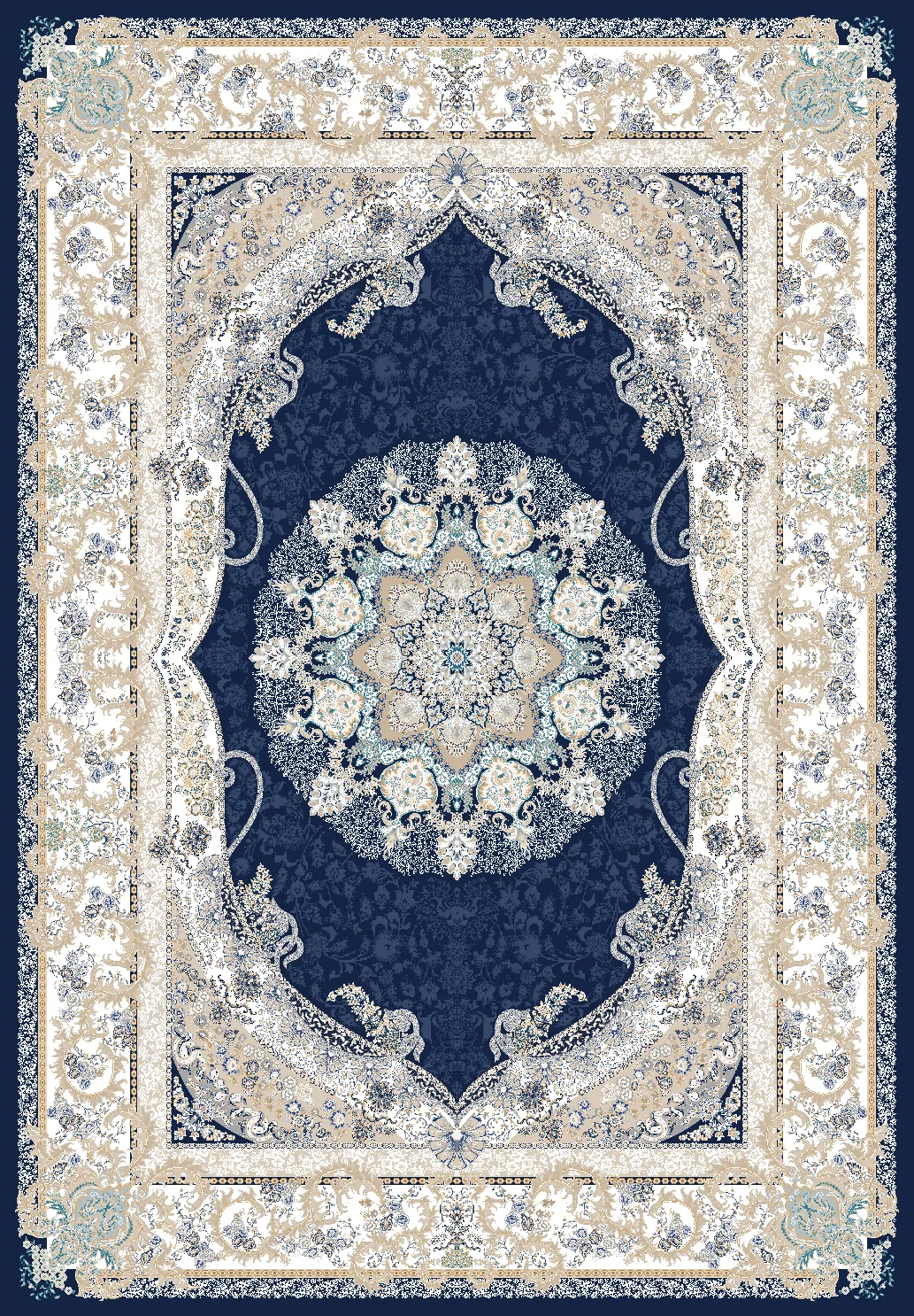 Alfombra Wilton - Asara (azul)