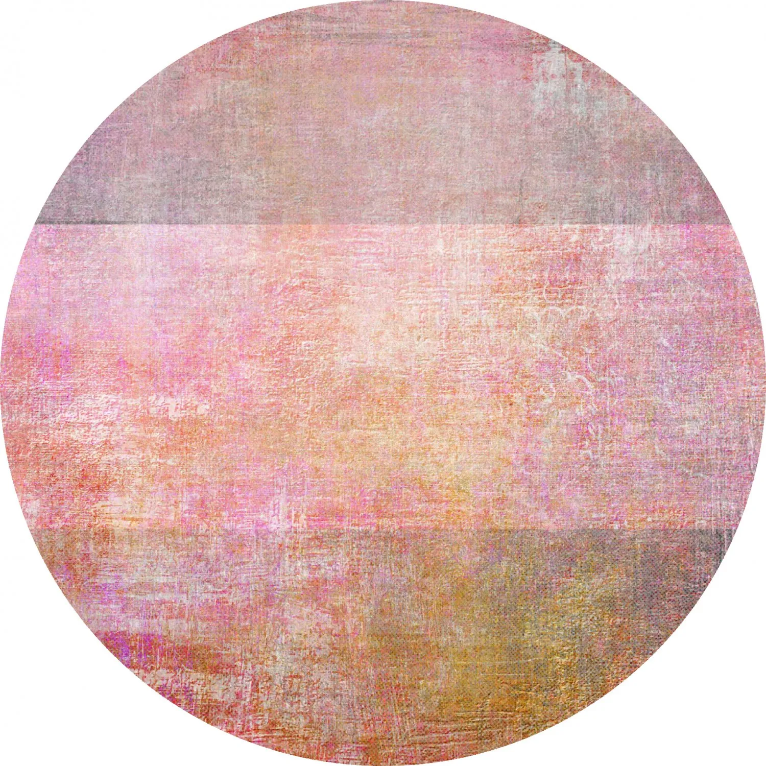 Alfombras redondeadas - Cicoria (rosado/púrpura)