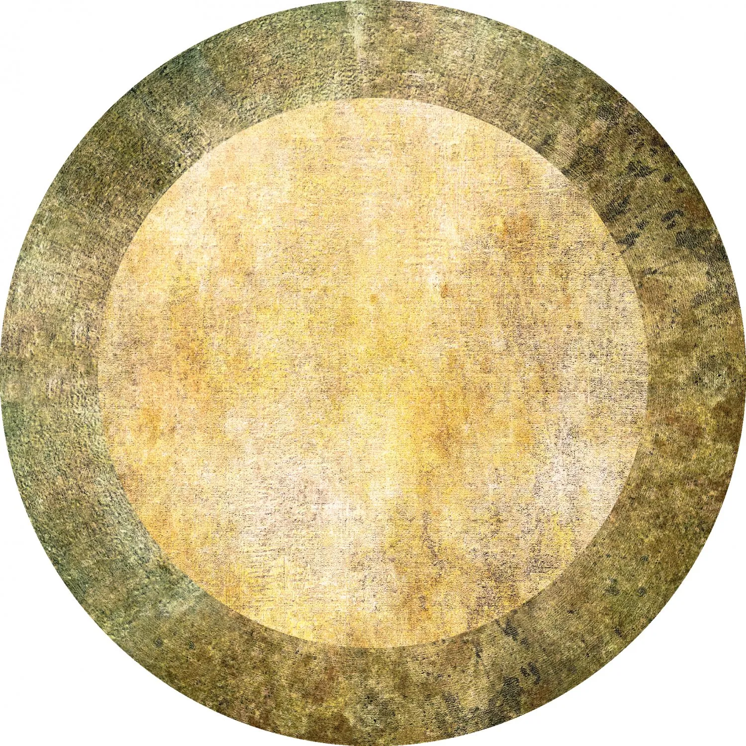 Alfombras redondeadas - Campana (beige/amarillo)
