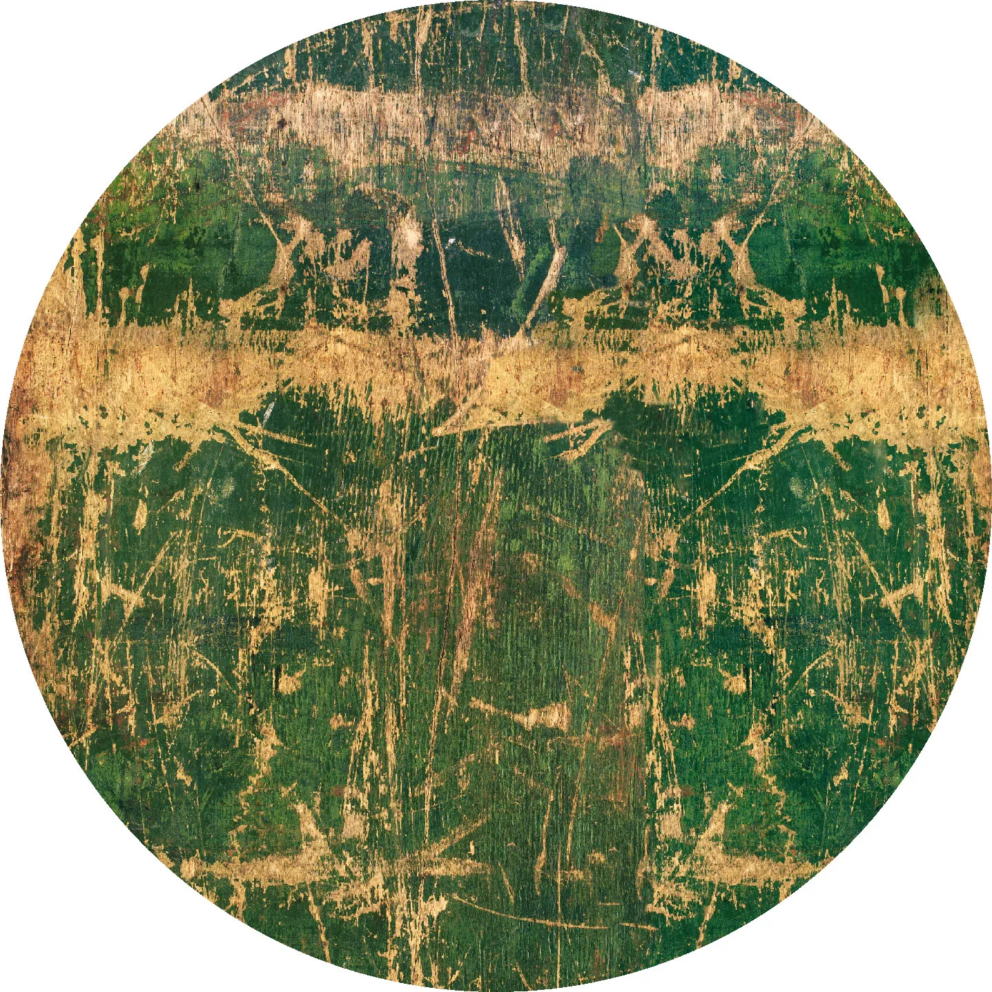 Alfombras redondeadas - Cantoria (beige/verde)