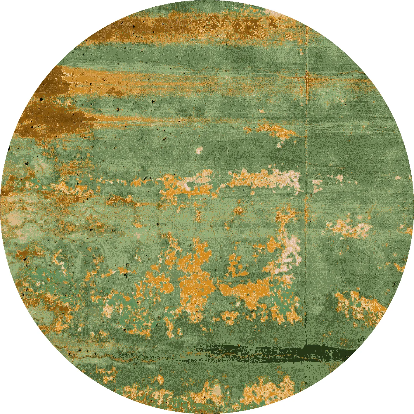 Alfombras redondeadas - Domont (verde)