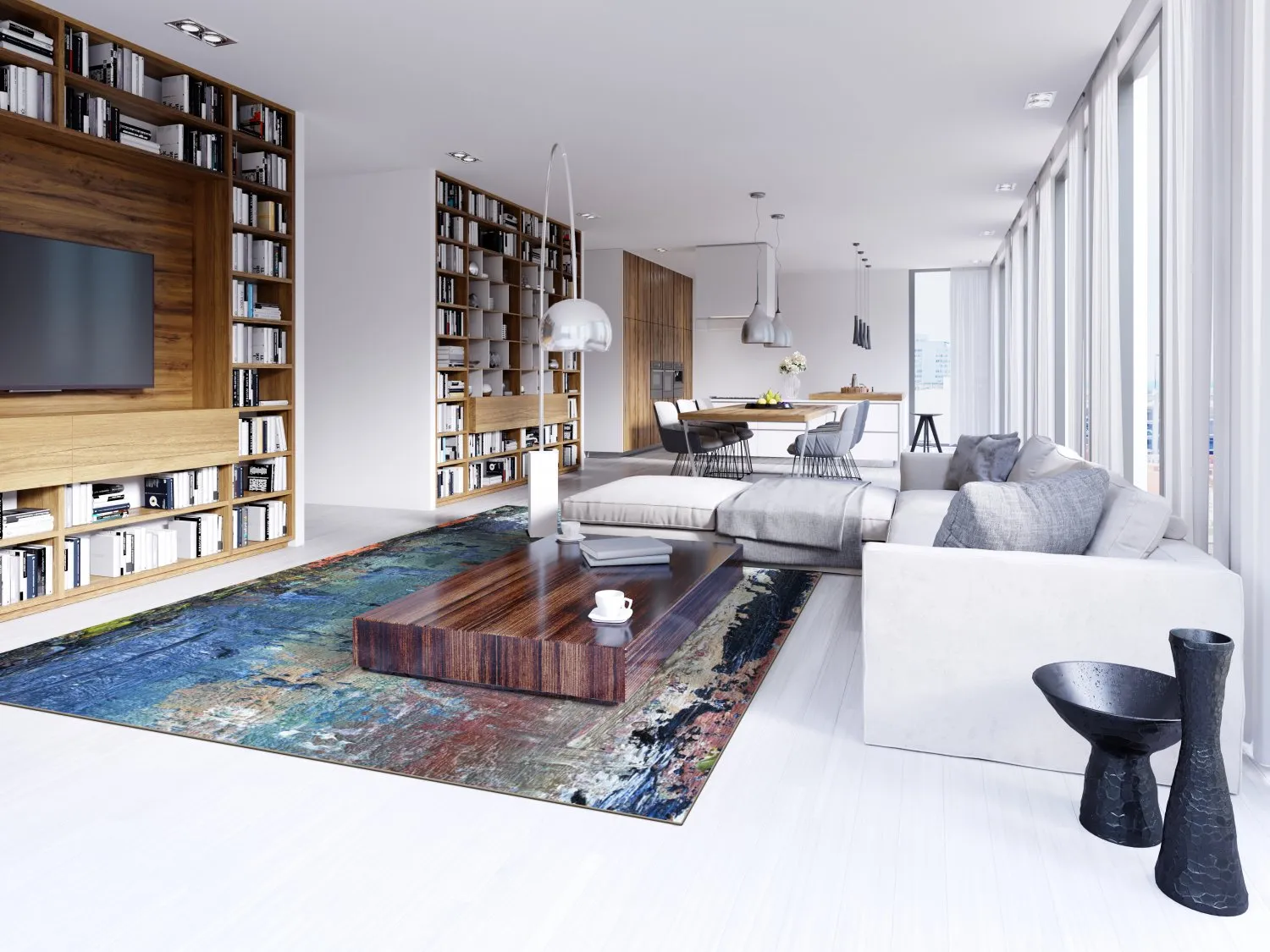 Alfombra Wilton - Tivat (azul/multi)