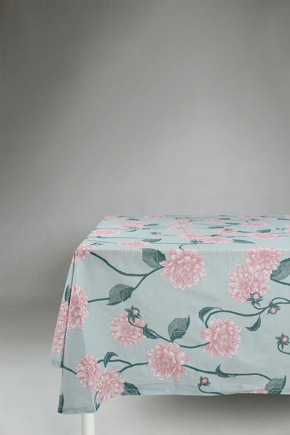 Mantel de algodón - Alyssa (verde/rosa)