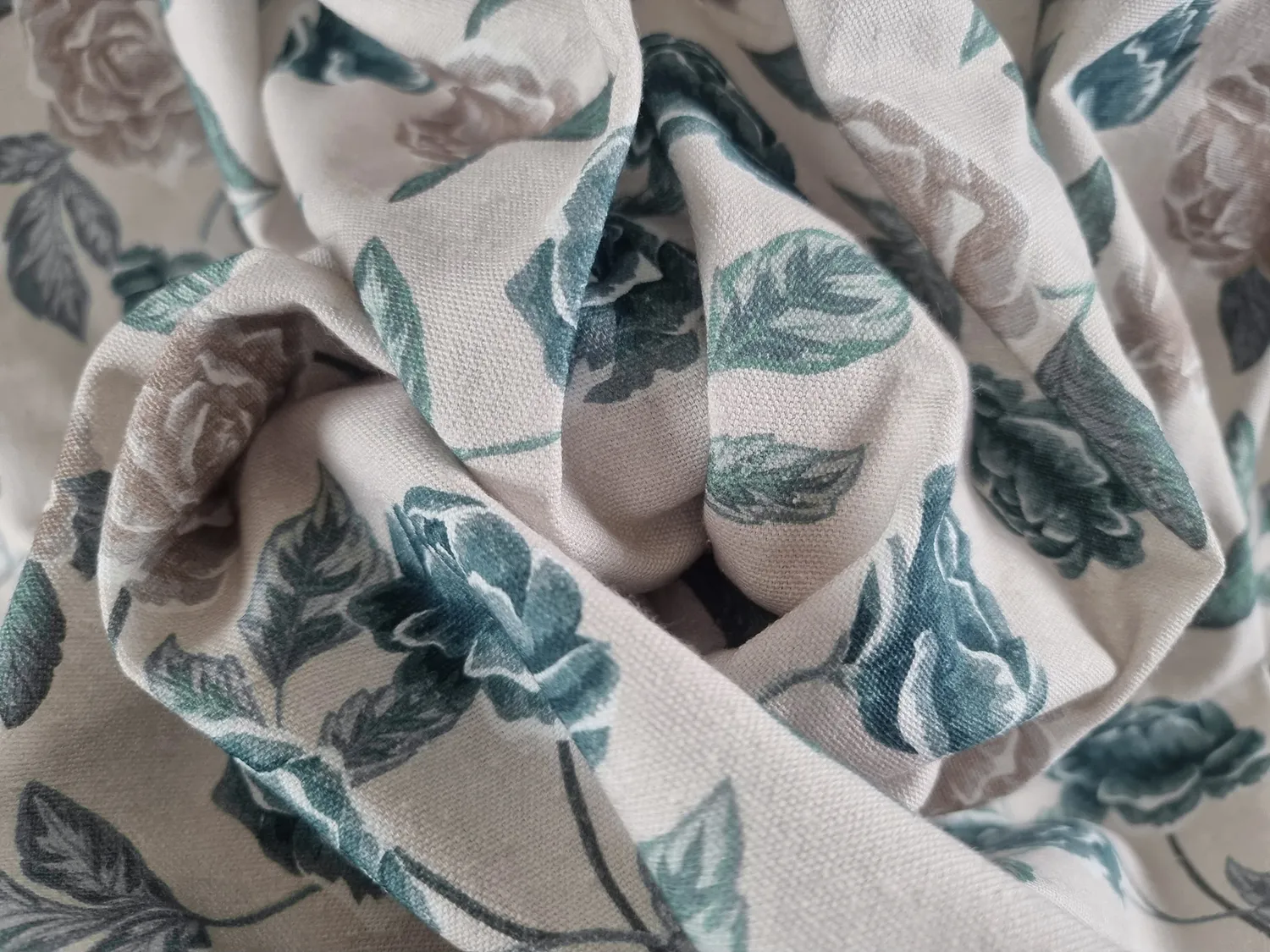 Mantel de algodón - Wreath (azul)