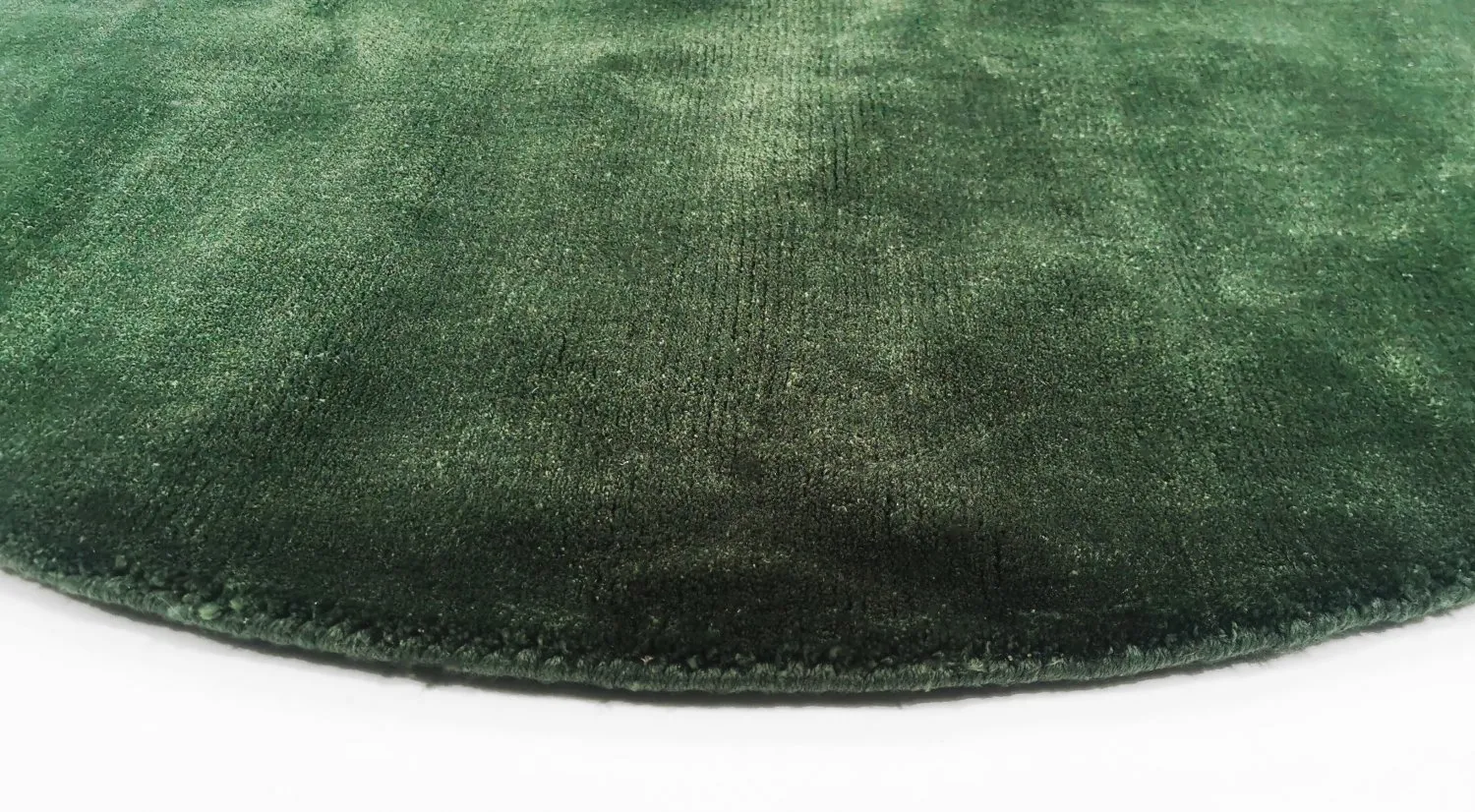 Alfombras redondeadas - Recycled PET with viscose look (verde)