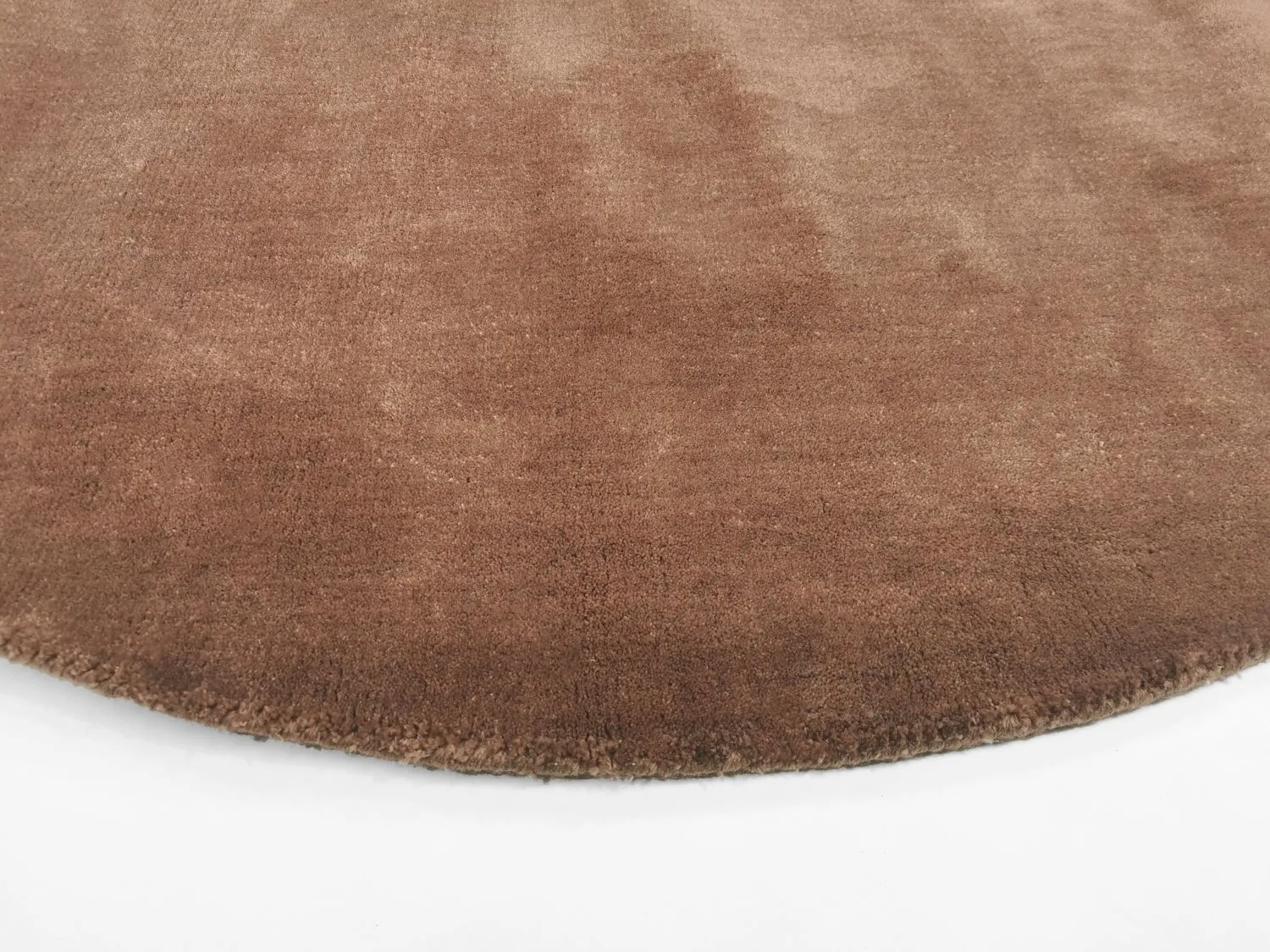 Alfombras redondeadas - Recycled PET with viscose look (marrón)