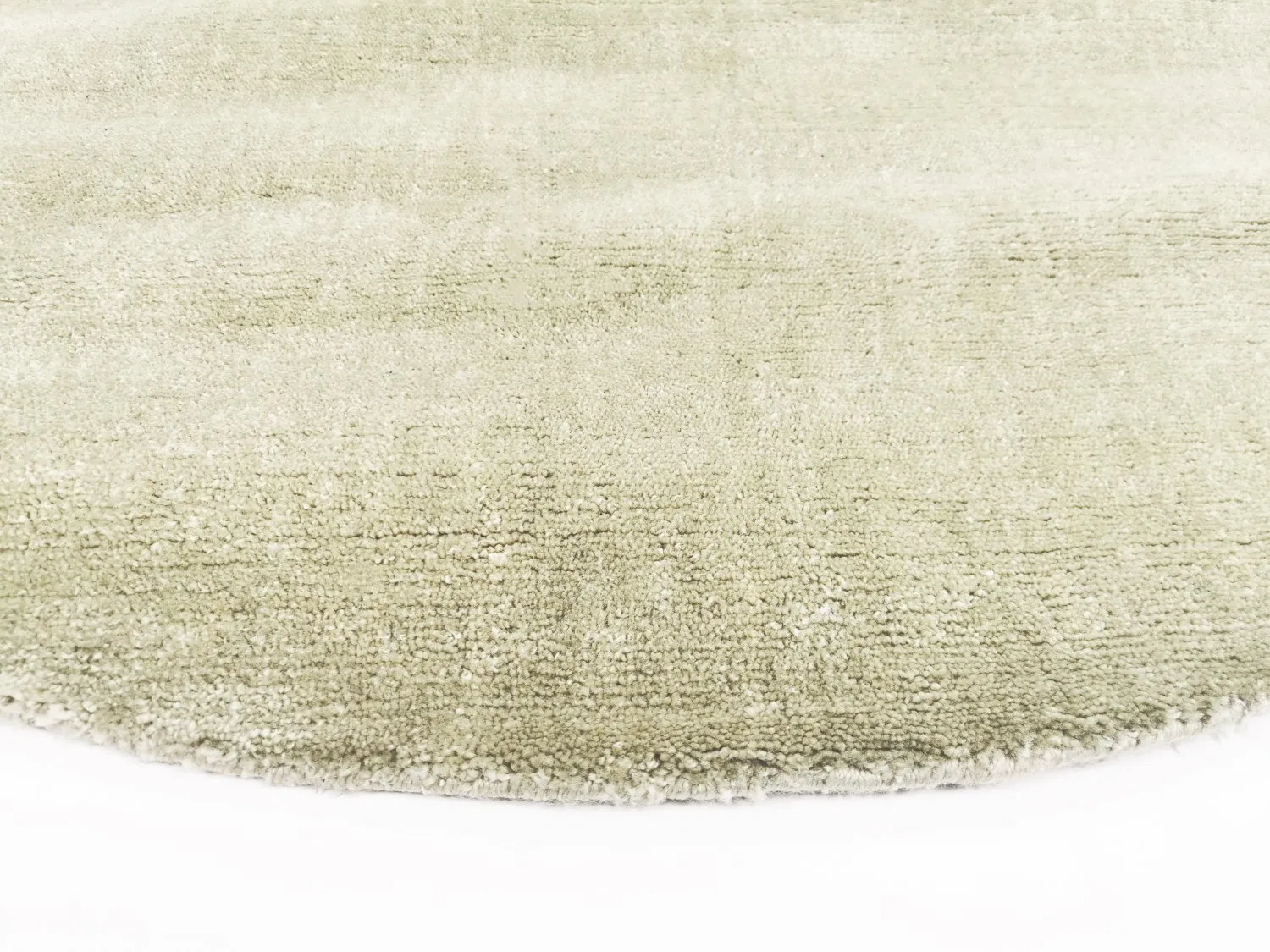 Alfombras redondeadas - Recycled PET with viscose look (mint)