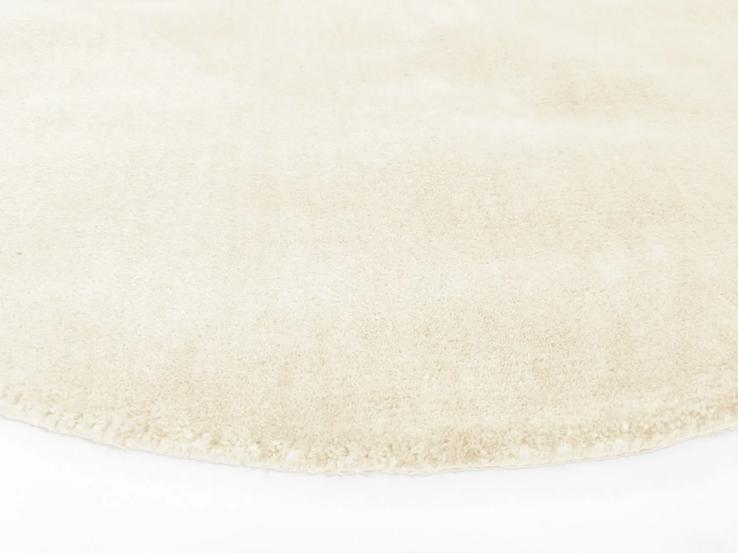 Alfombras redondeadas - Recycled PET with viscose look (offwhite)