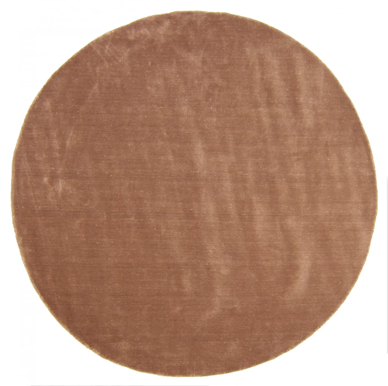 Alfombras redondeadas - Recycled PET with viscose look (marrón)