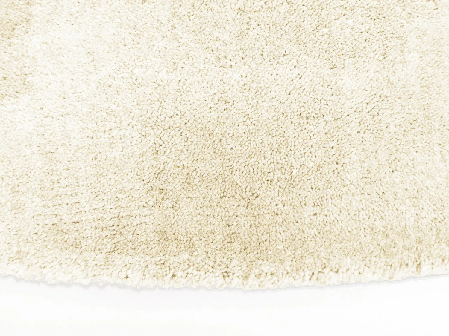 Alfombras redondeadas - Recycled PET with viscose look (offwhite)