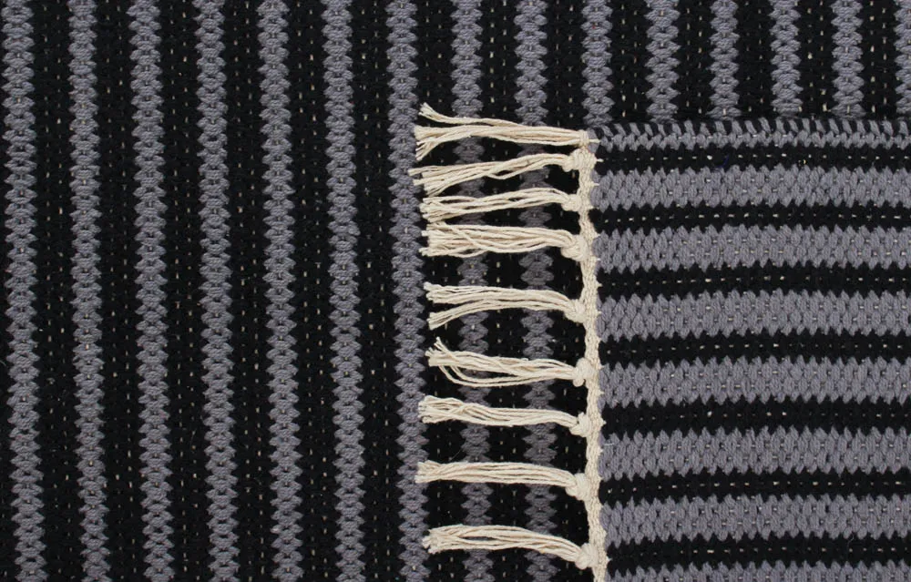 Alfombra de algodón - Eila (gris/gris-negro)