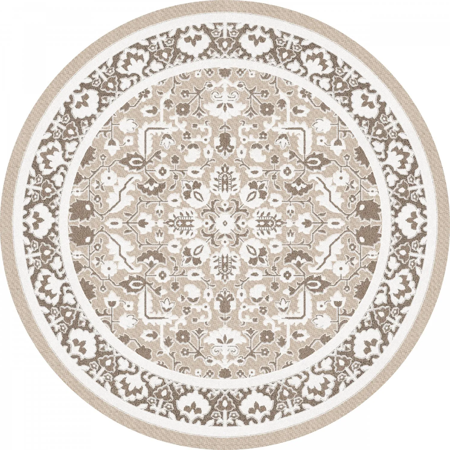 Alfombras redondeadas - Ember (beige/gris)