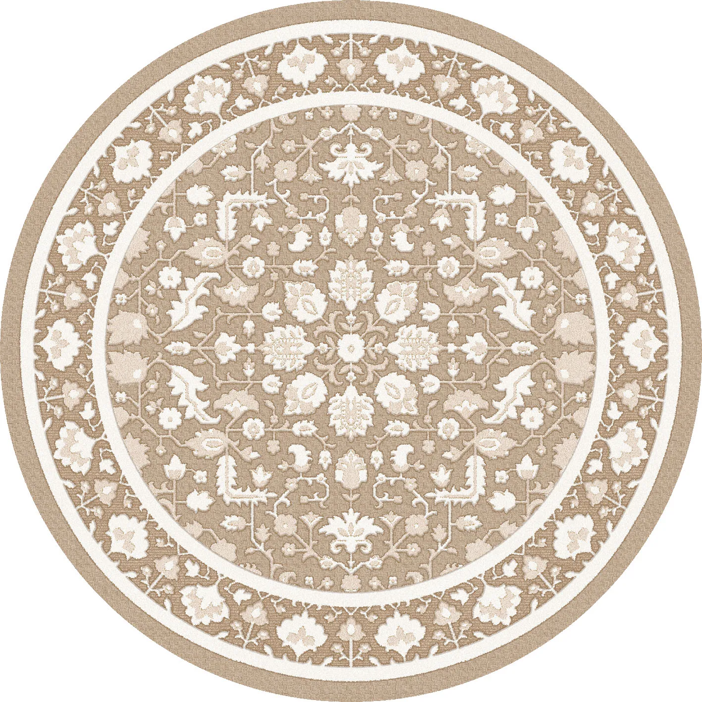 Alfombras redondeadas - Ember (beige/offwhite)