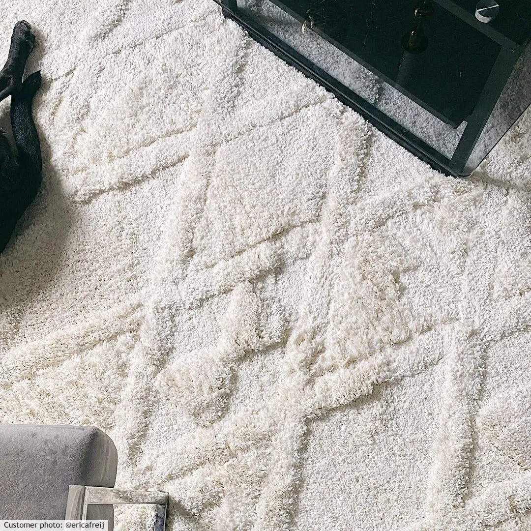Alfombras de pelo largo - Rostock (offwhite)