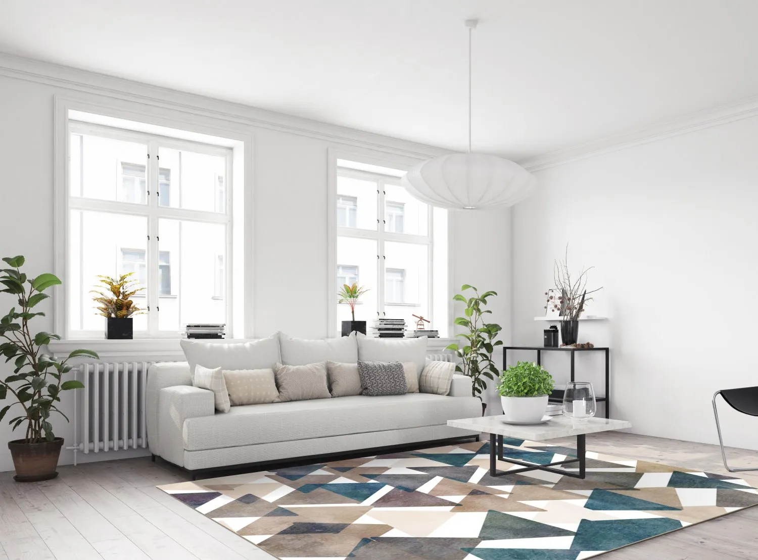 Alfombra Wilton - Branco (multi)