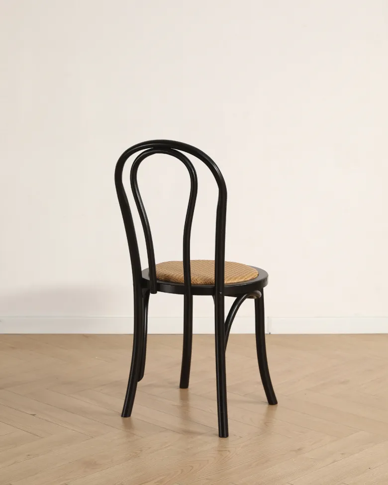Silla - Bistro (ratán/negro) - 2 piezas