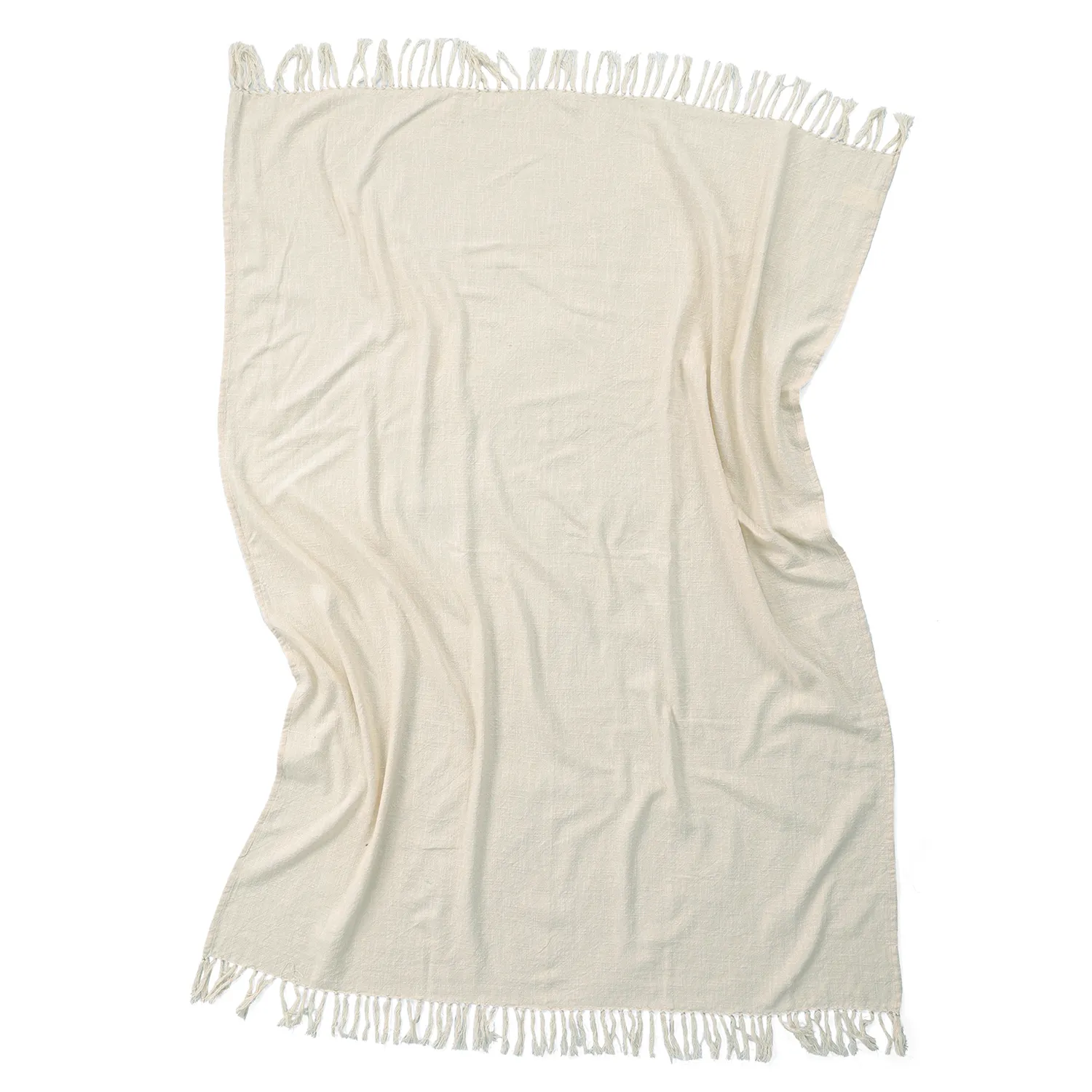 Mantas - Veya cotton throw (crema)