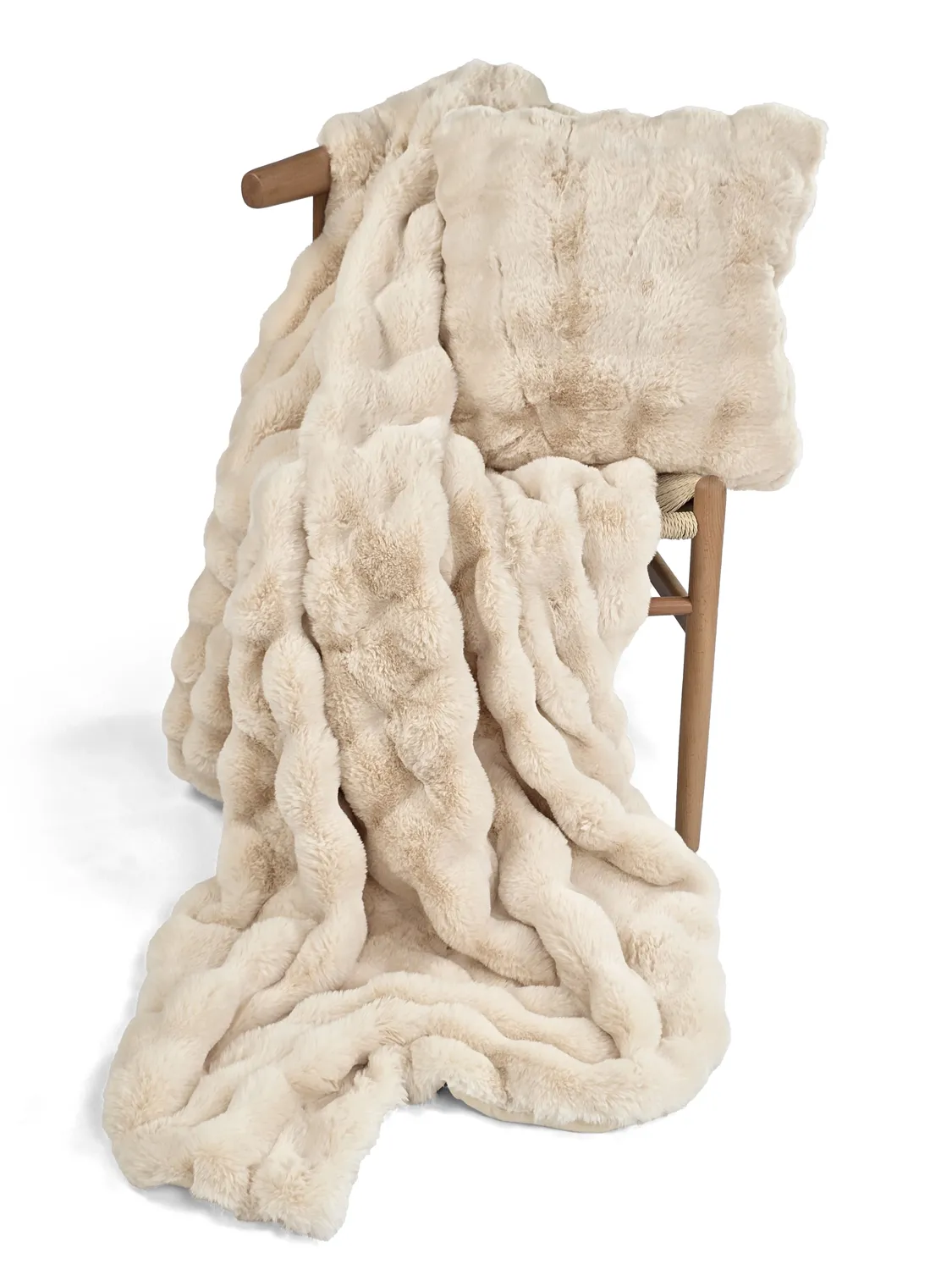 Mantas - Aranga Bubble Throw (beige)