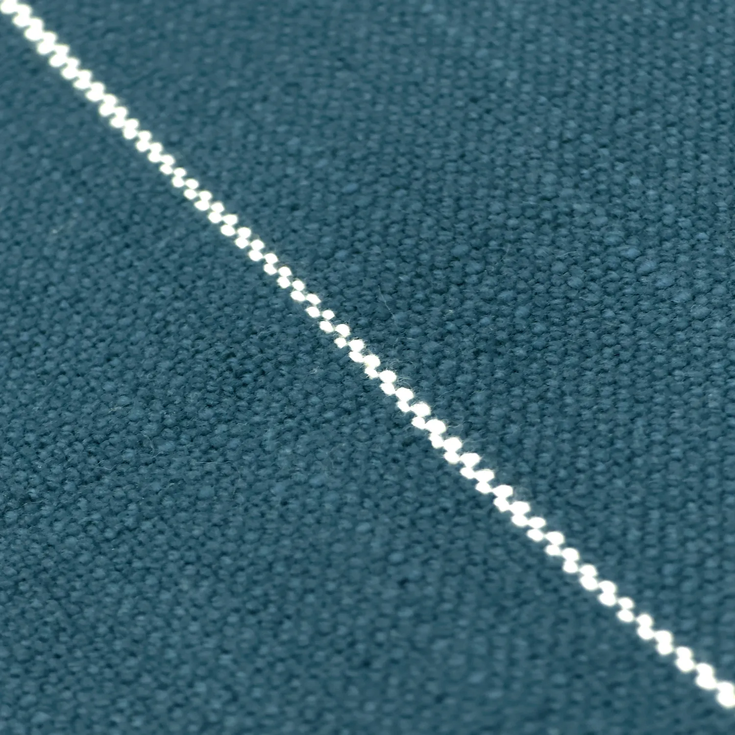 Mantas - Manta de algodón - Martina Stripe (azul/blanco)