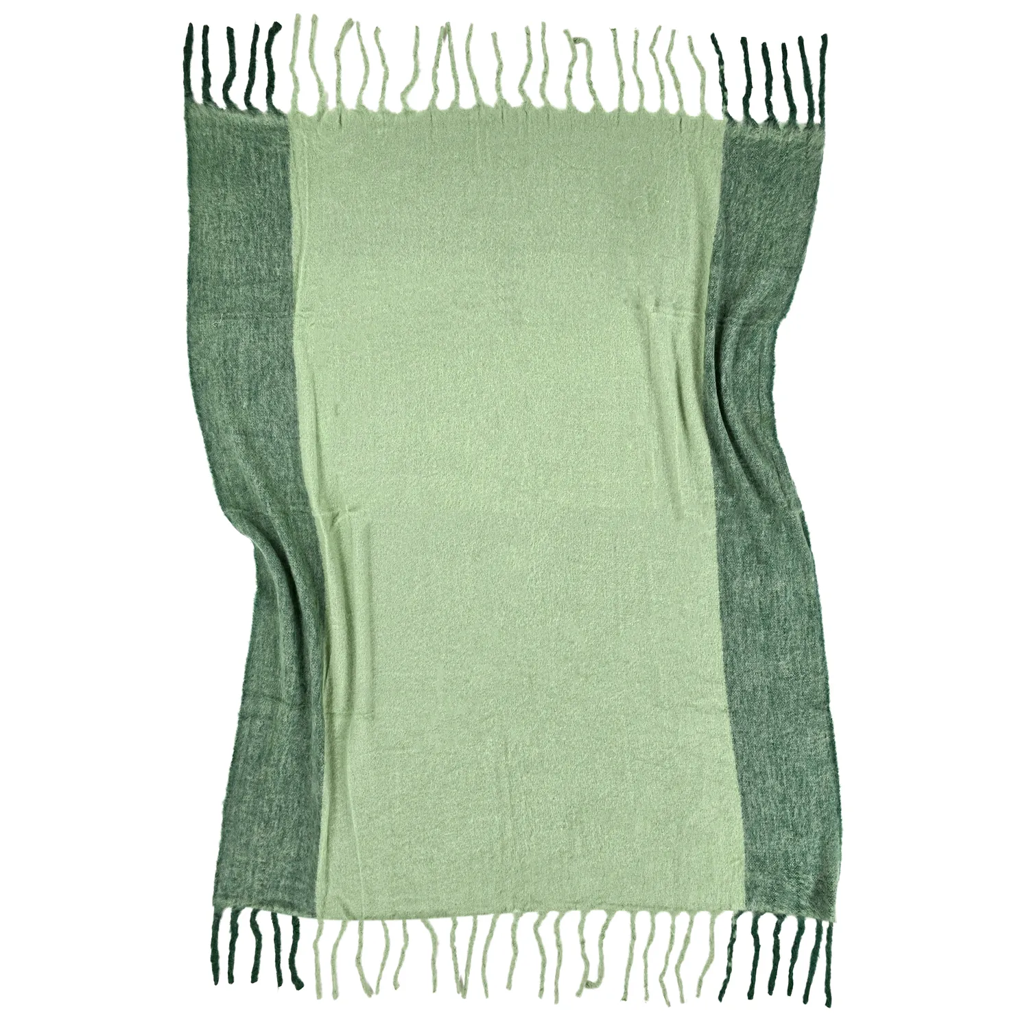 Mantas - Colcha en mezcla de lana - Carol (verde)