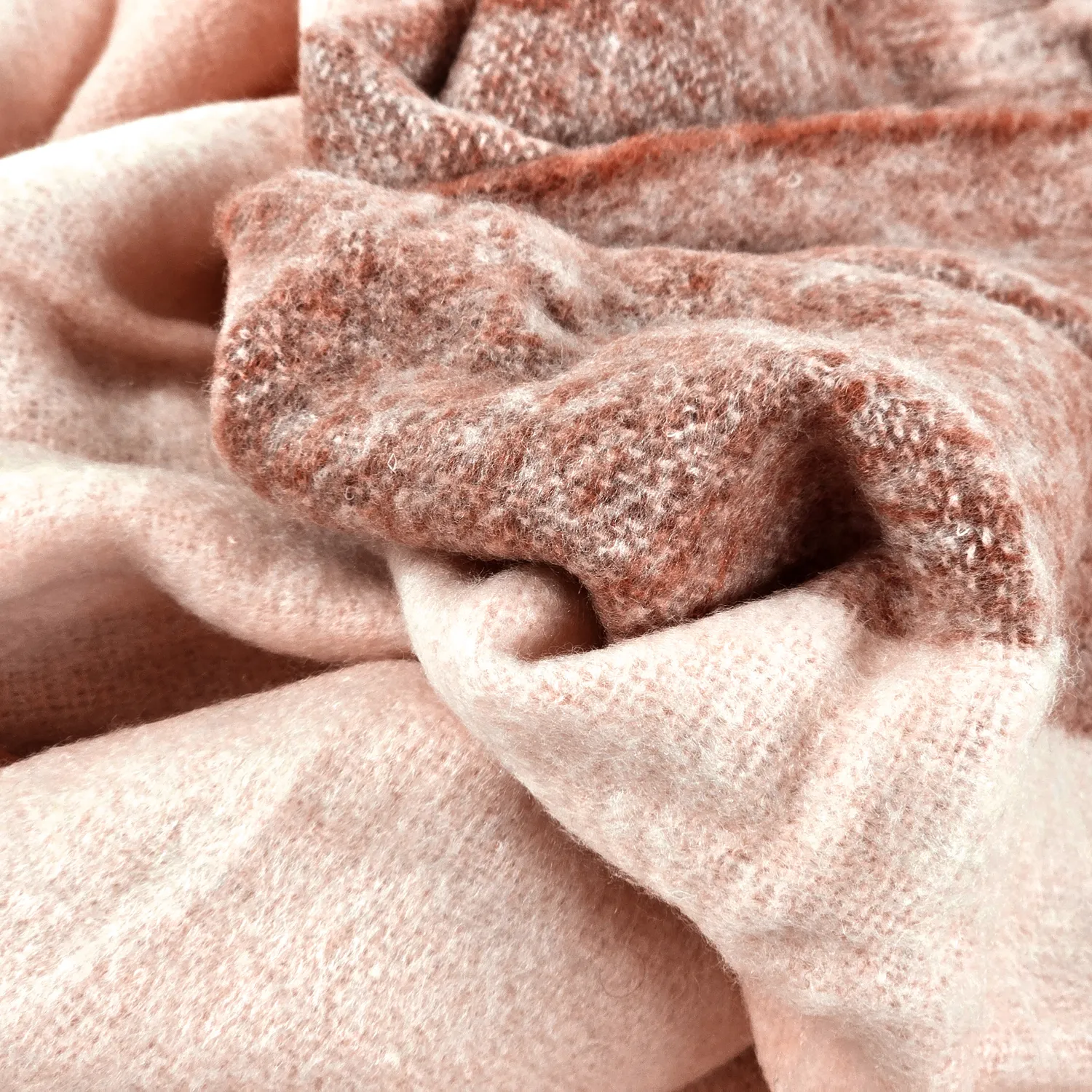 Mantas - Colcha en mezcla de lana - Carol (rosa)