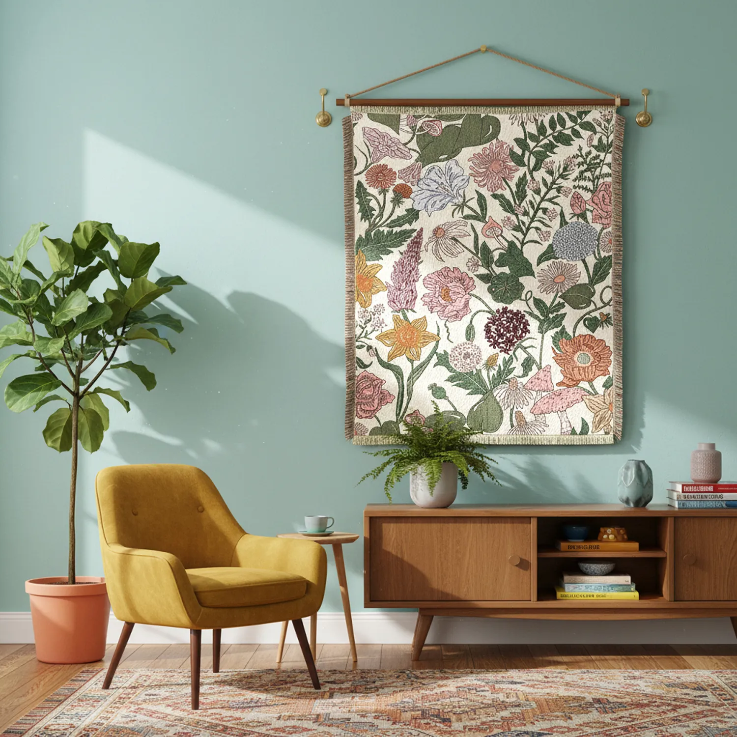 Mantas - Fiori Tapestry Blanket (multicolor)