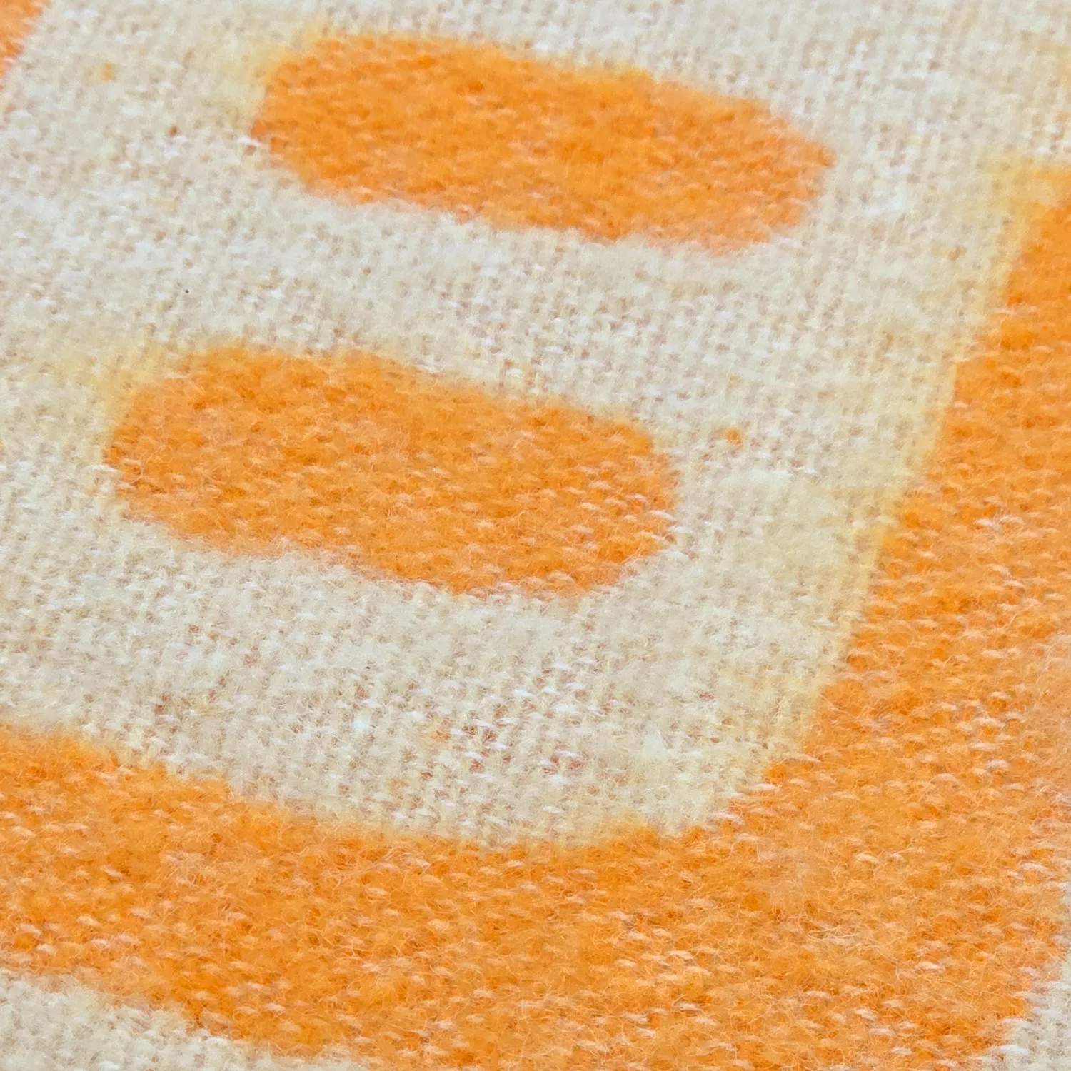 Mantas - Manta de mezcla de lana - Melody (beige/naranja)
