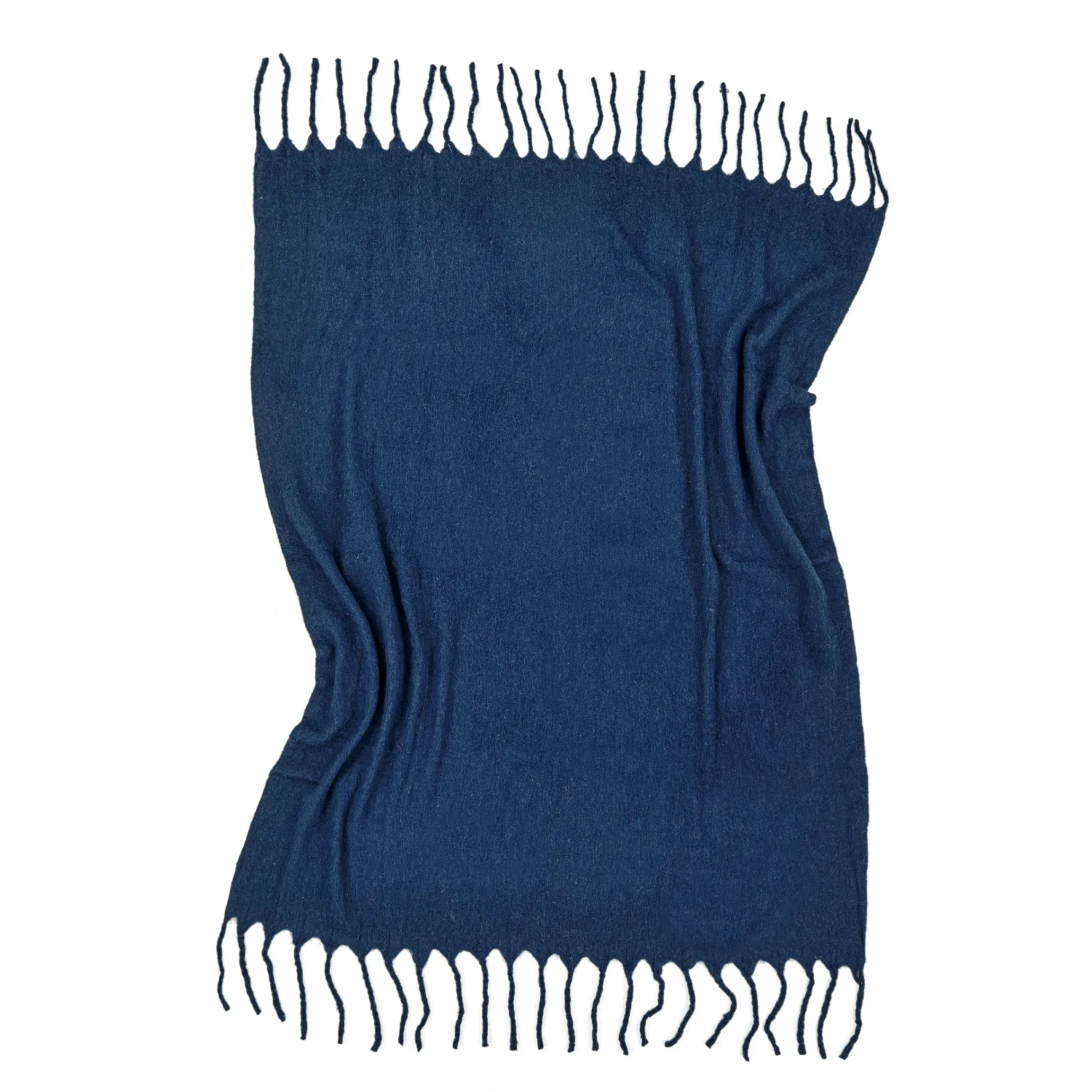 Mantas - Manta de mezcla de lana - Samantha (azul marino)