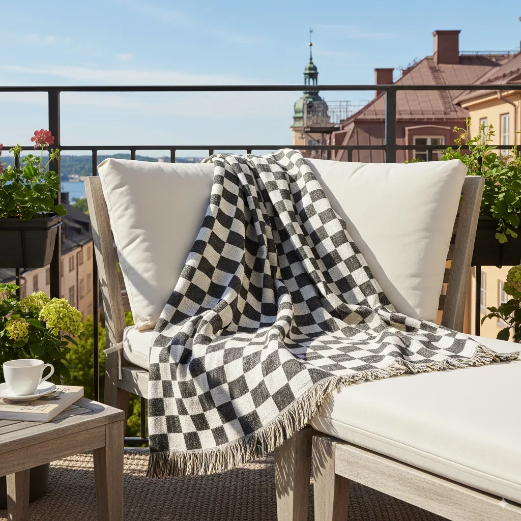 Mantas - Wallace Tapestry Blanket (negro/blanco)
