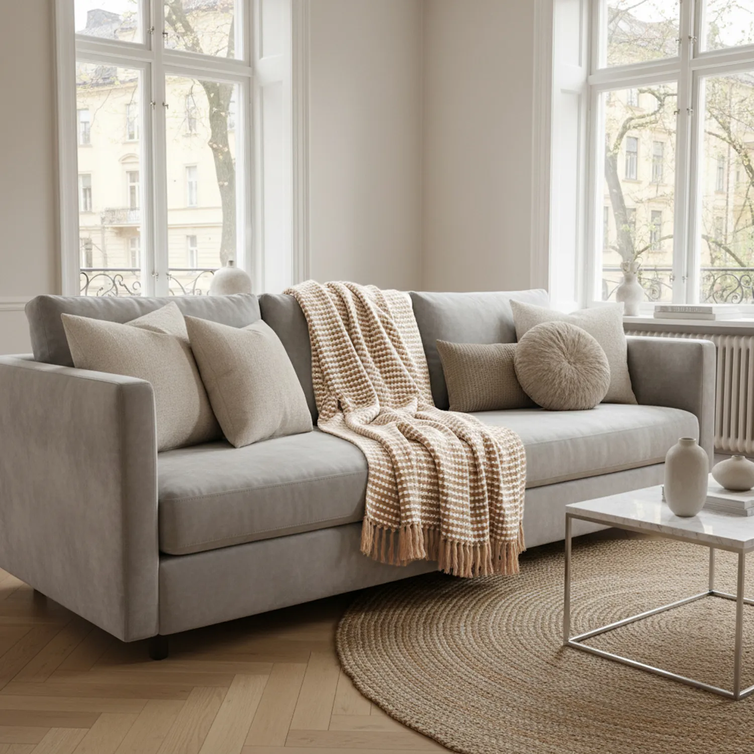 Mantas - Quebec Blanket (beige)