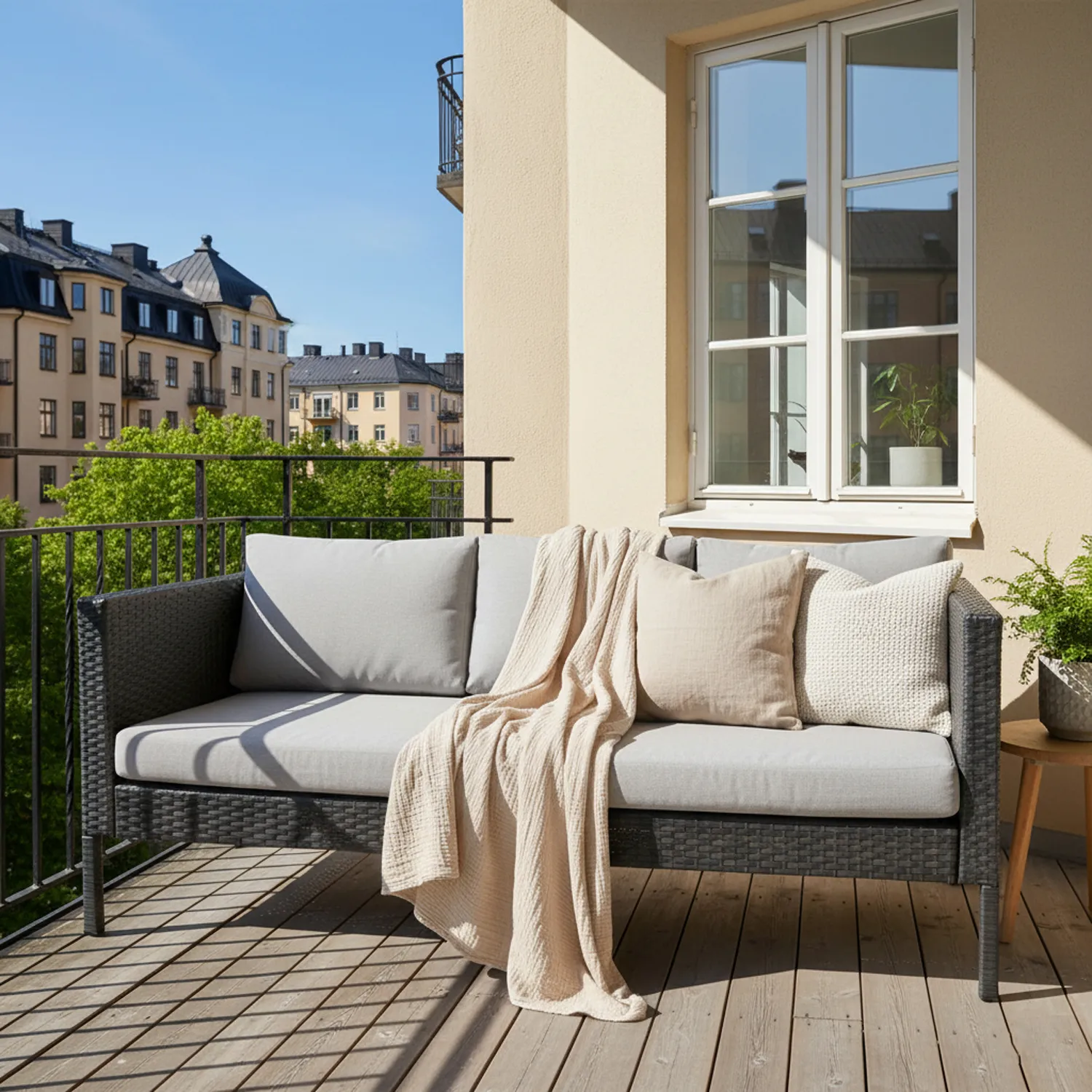 Mantas - Vanja Throw (beige)