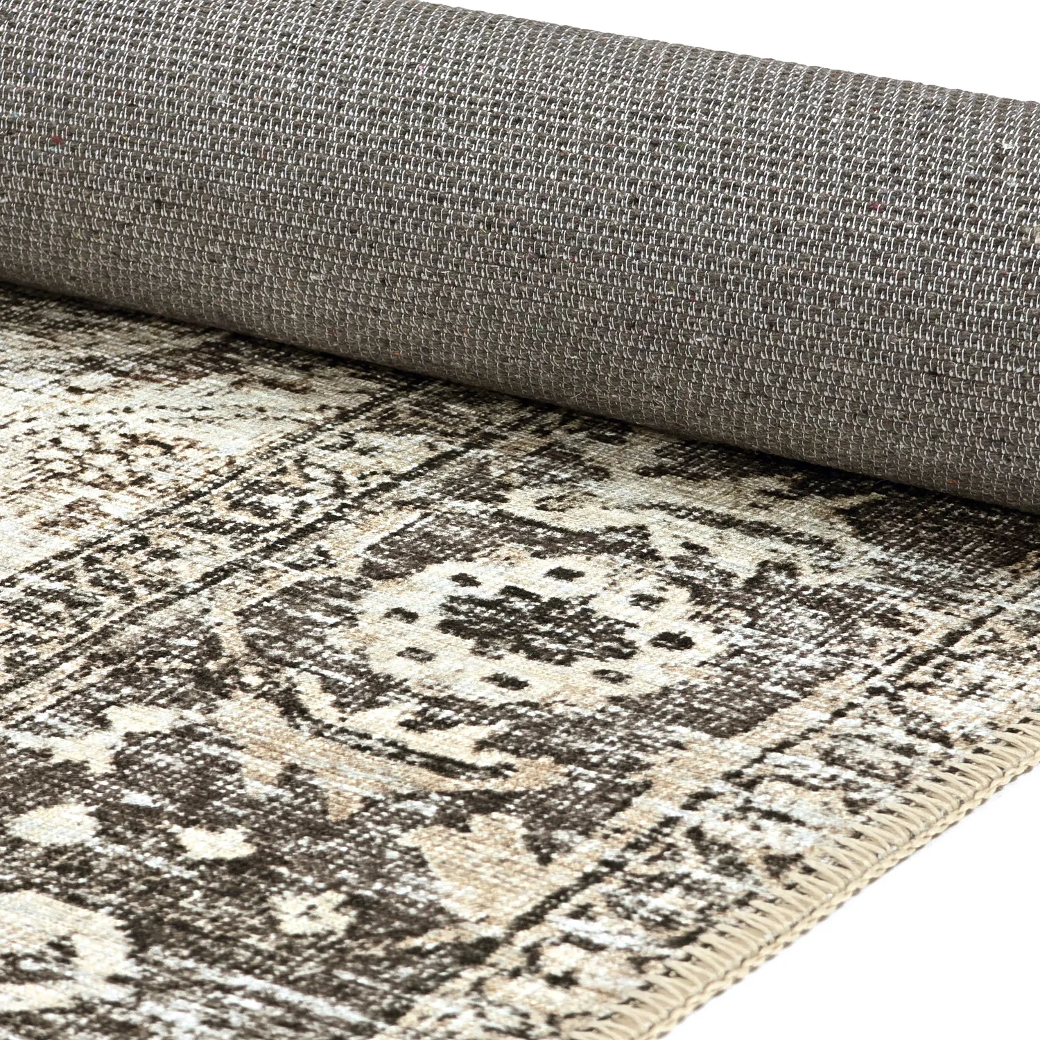 Alfombra de tejido plano - Alvand (negro)