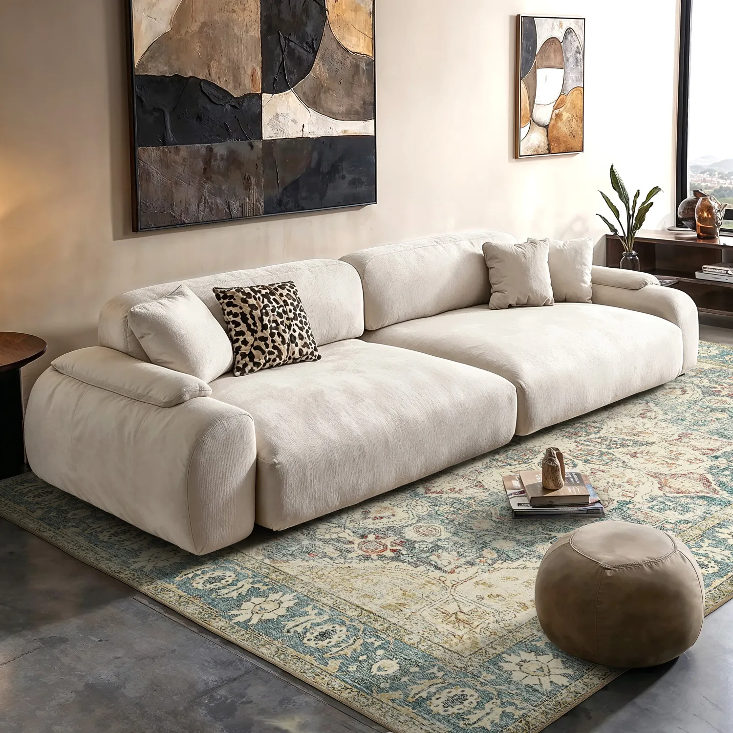 Alfombra de tejido plano - Alvand (azul)