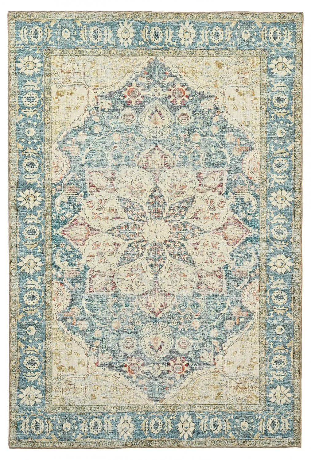 Alfombra de tejido plano - Alvand (azul)