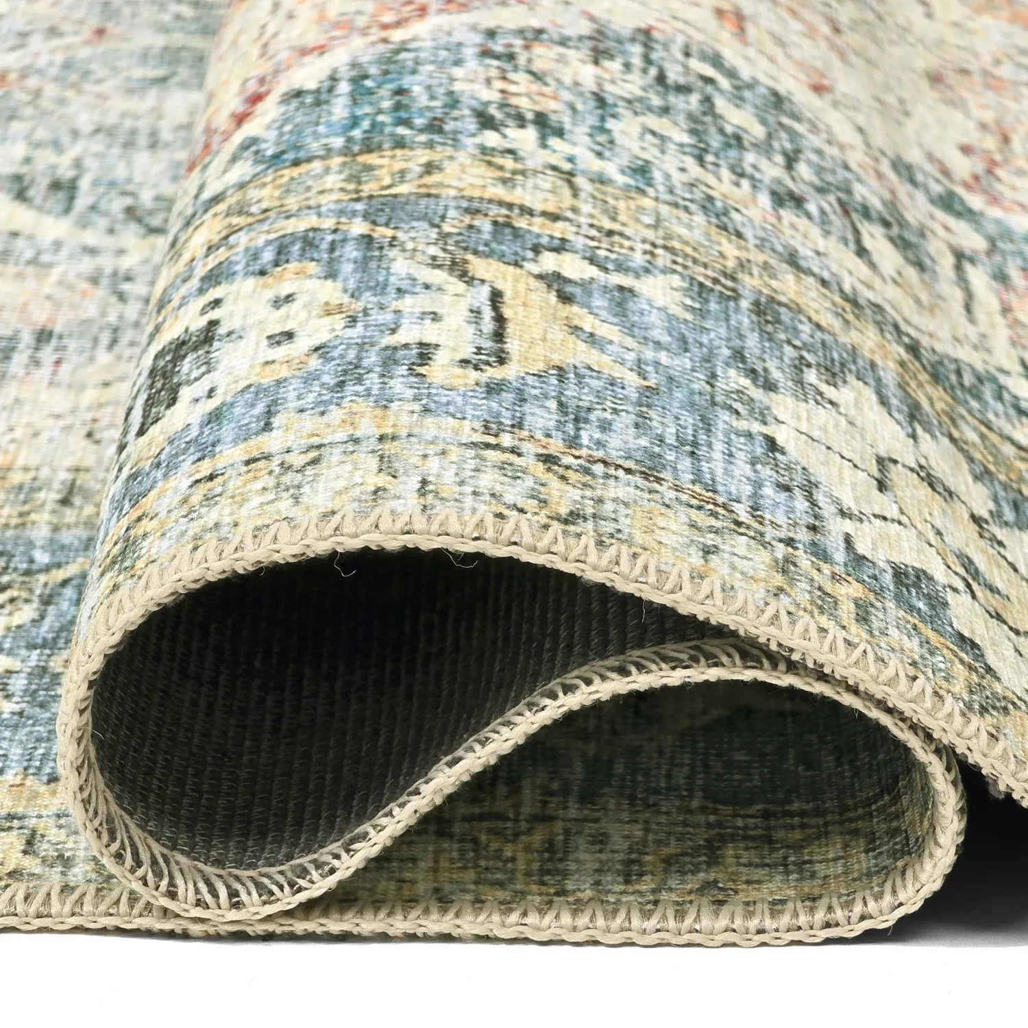 Alfombra de tejido plano - Alvand (azul)