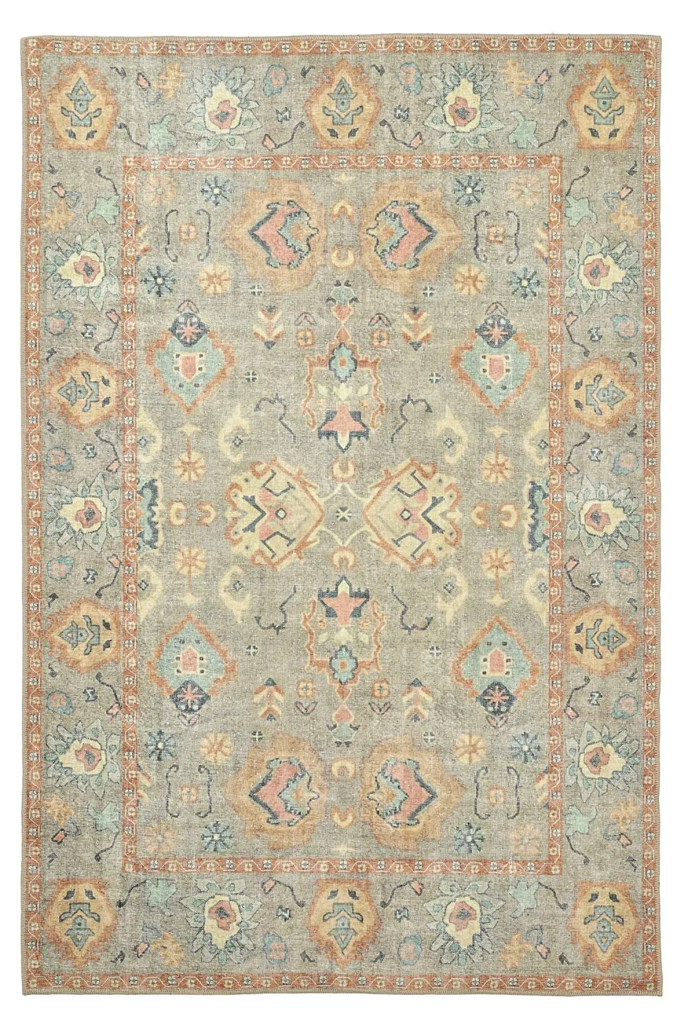 Alfombra de tejido plano - Amena (azul)