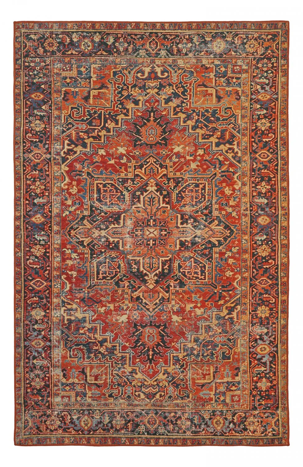 Alfombra de tejido plano - Anzali (rojo)