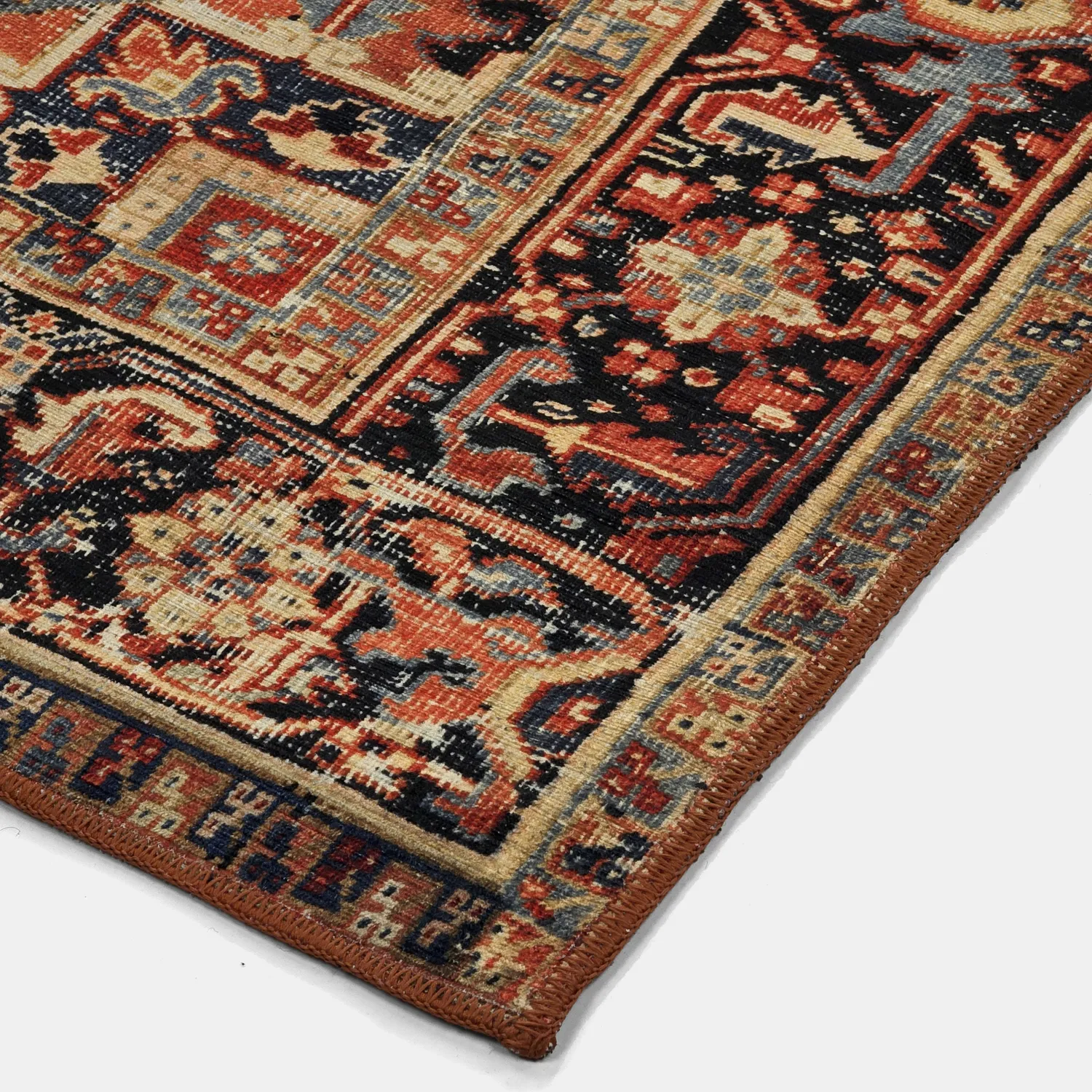 Alfombra de tejido plano - Anzali (rojo)