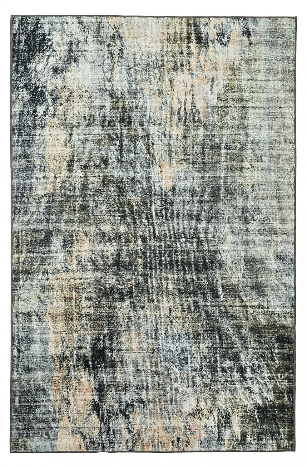 Alfombra de tejido plano - Bechar (negro/multicolor)