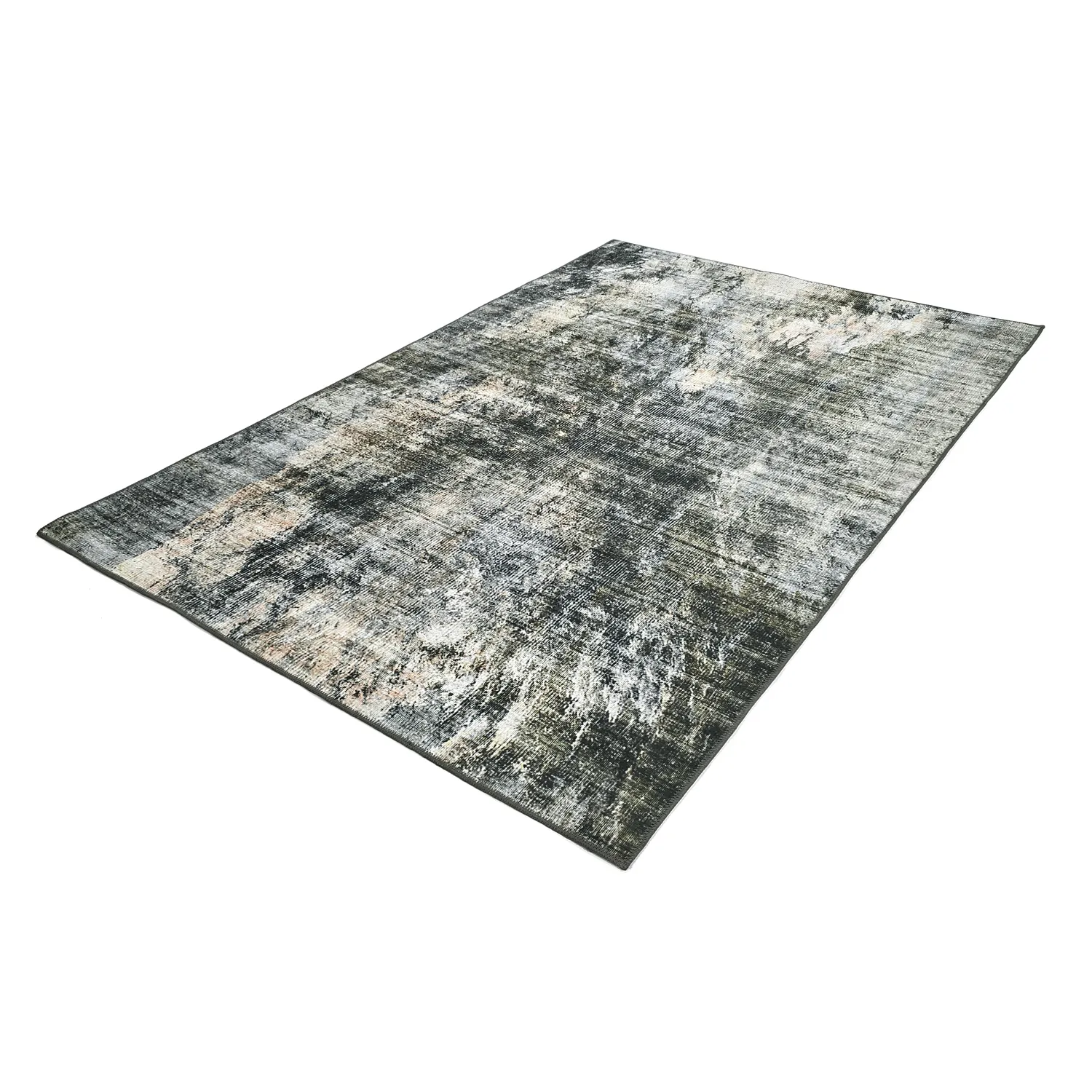 Alfombra de tejido plano - Bechar (negro/multicolor)