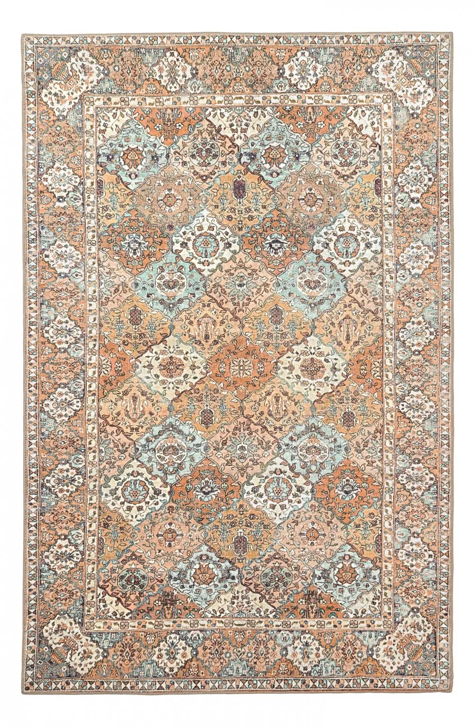 Alfombra de tejido plano - Berelina (beige/multicolor)