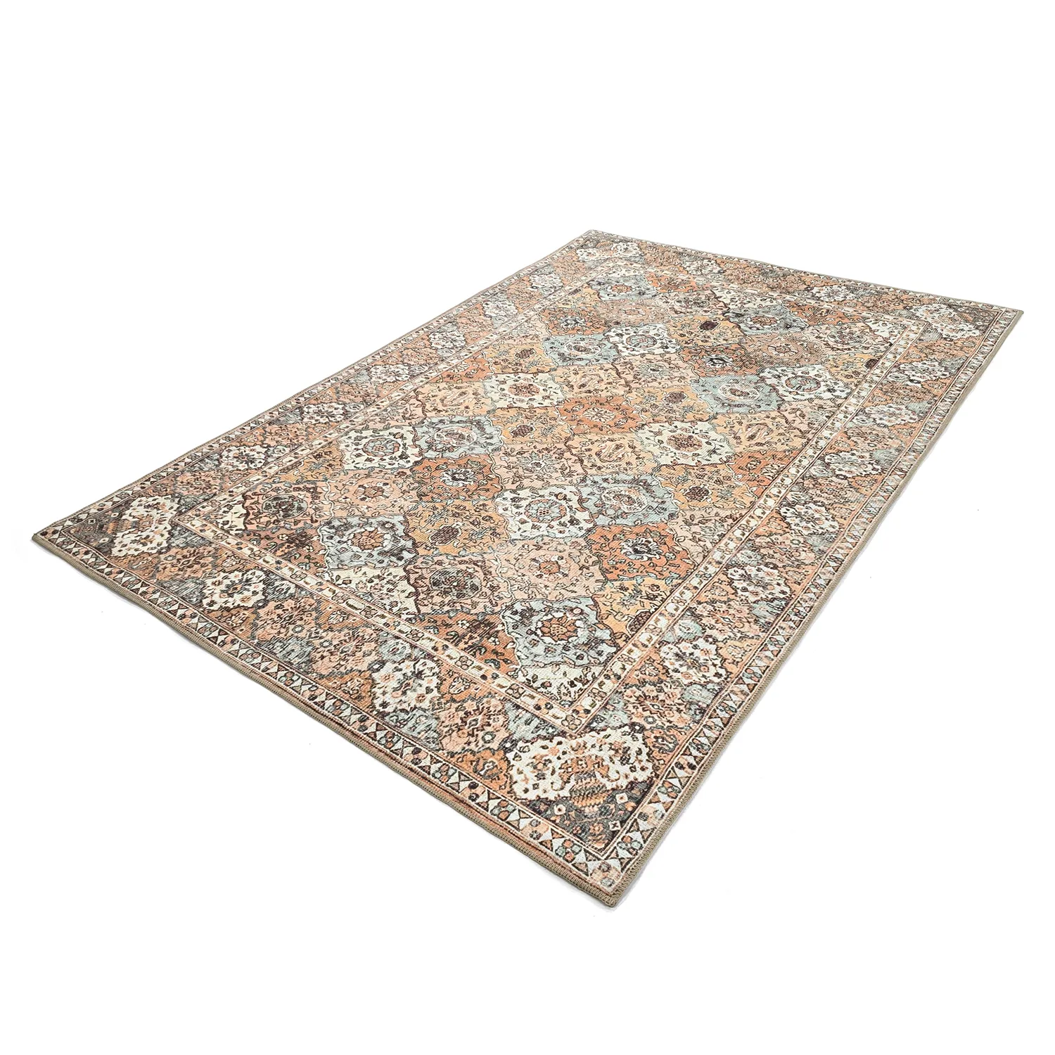 Alfombra de tejido plano - Berelina (beige/multicolor)