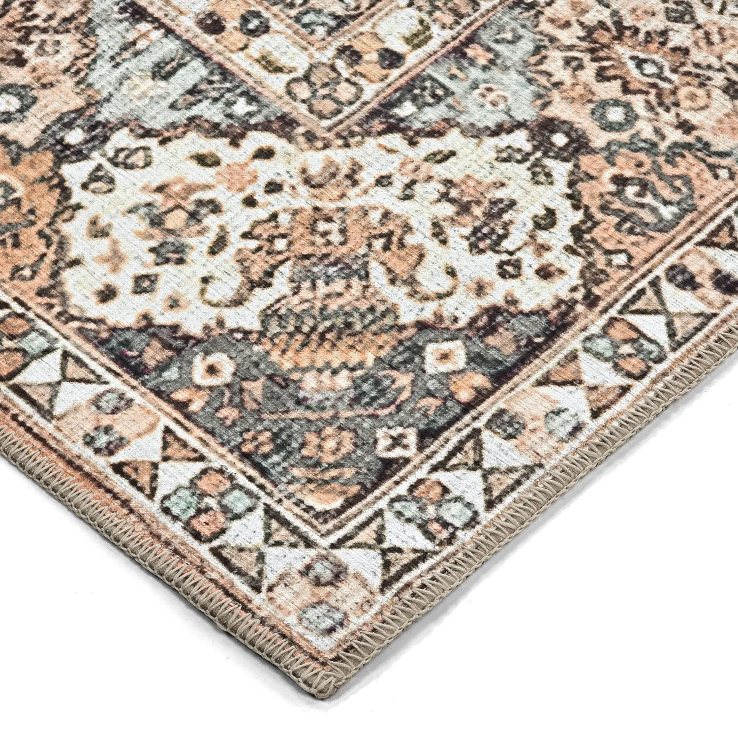 Alfombra de tejido plano - Berelina (beige/multicolor)
