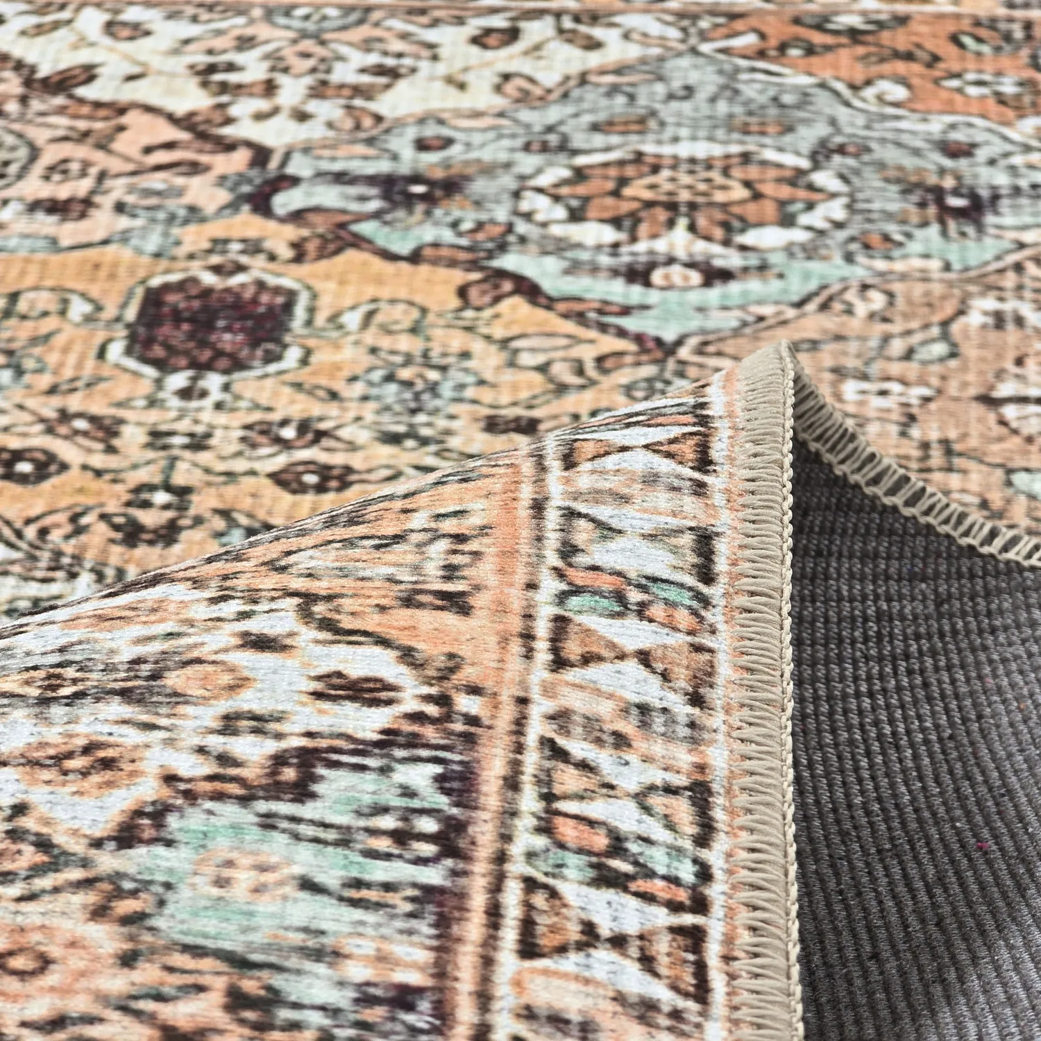 Alfombra de tejido plano - Berelina (beige/multicolor)