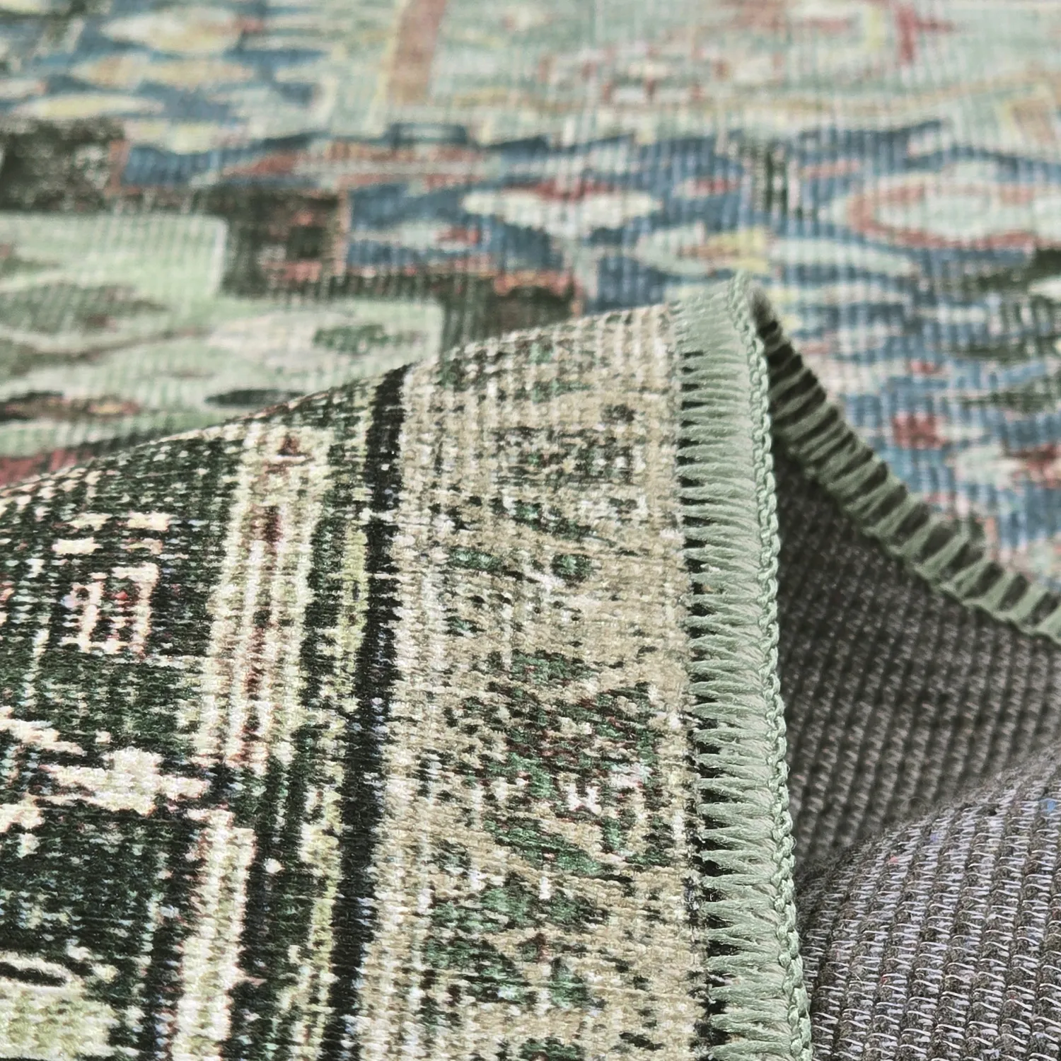 Alfombra de tejido plano - Birjand (verde)